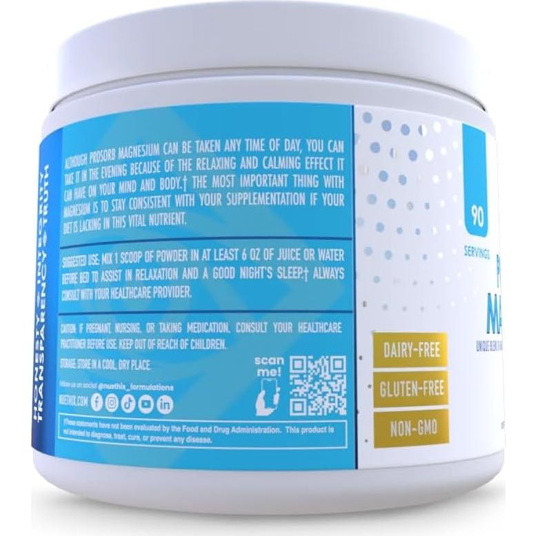 Suplemento de Magnesio Prosorb+ NuEthix 200mg 90 Porciones