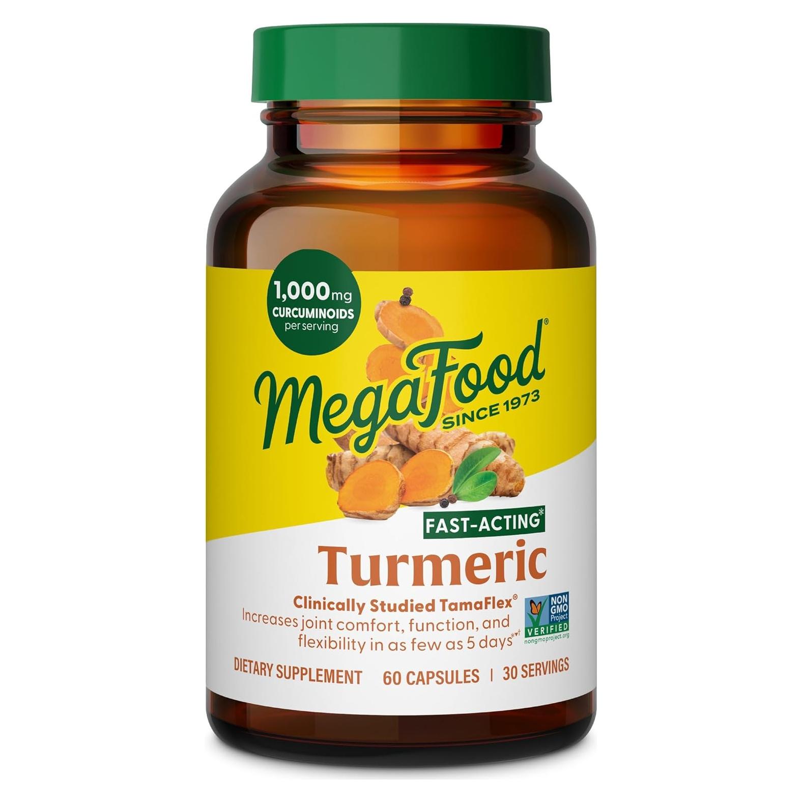 Suplemento de Cúrcuma MegaFood 1000 mg - 60 Cápsulas