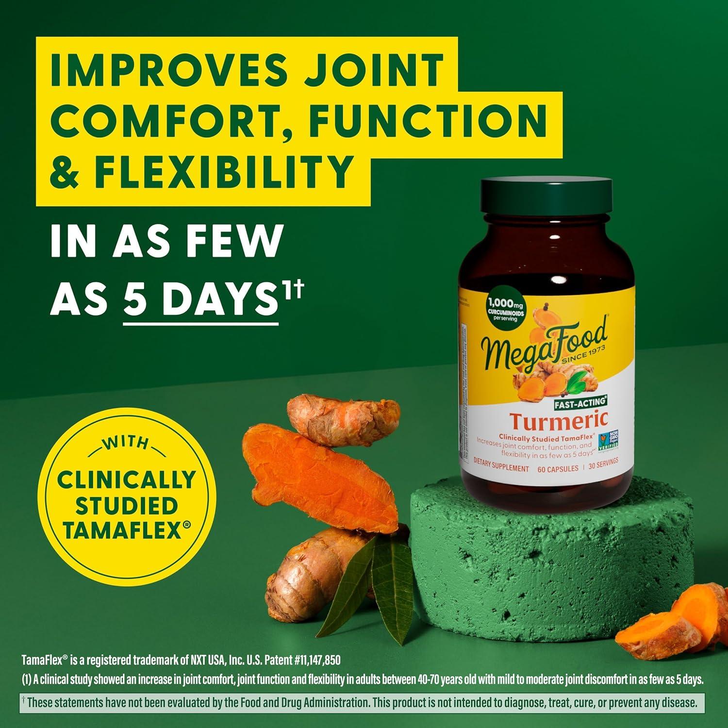 Suplemento de Cúrcuma MegaFood 1000 mg - 60 Cápsulas