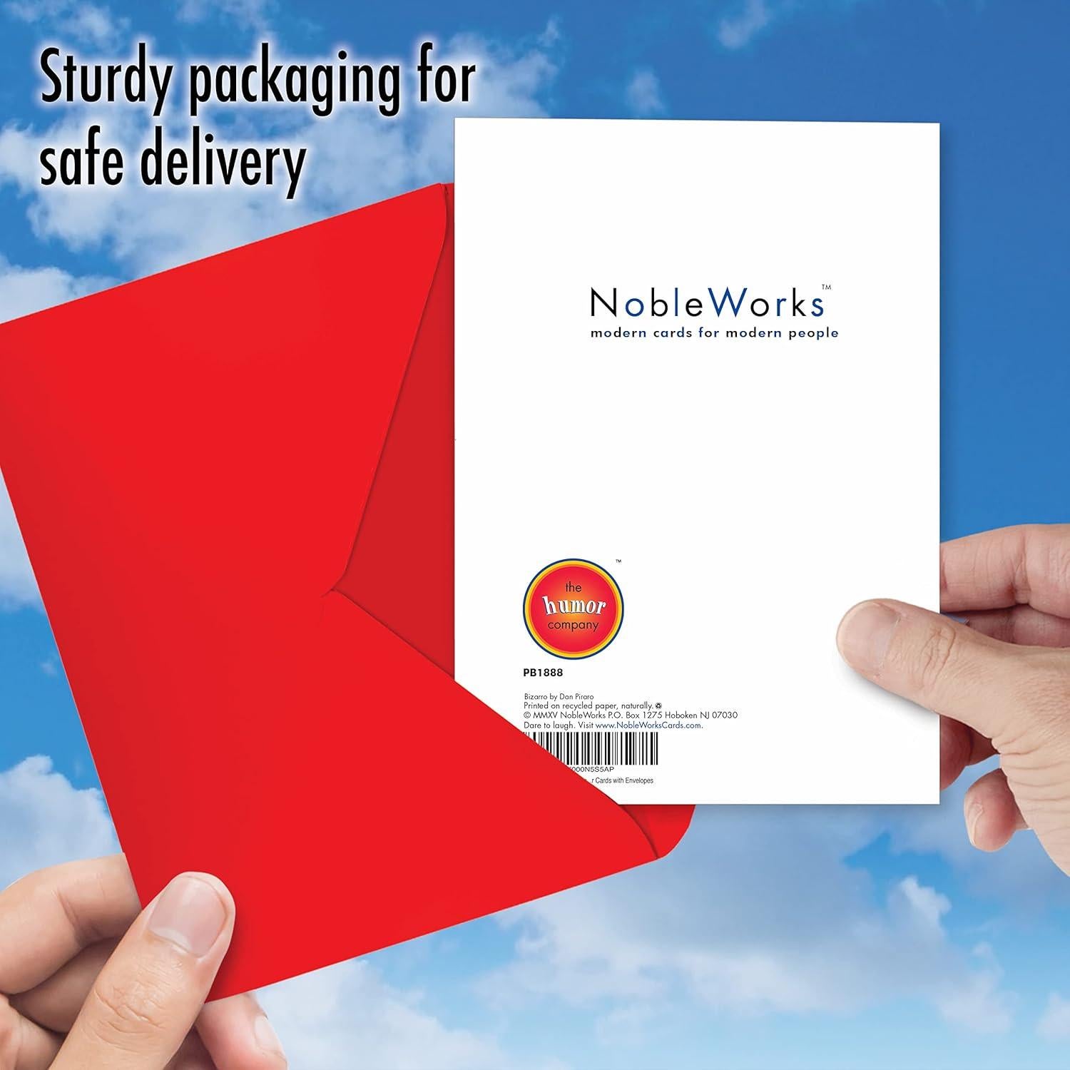 Caja de 12 Tarjetas de Navidad Humorísticas NobleWorks Gato