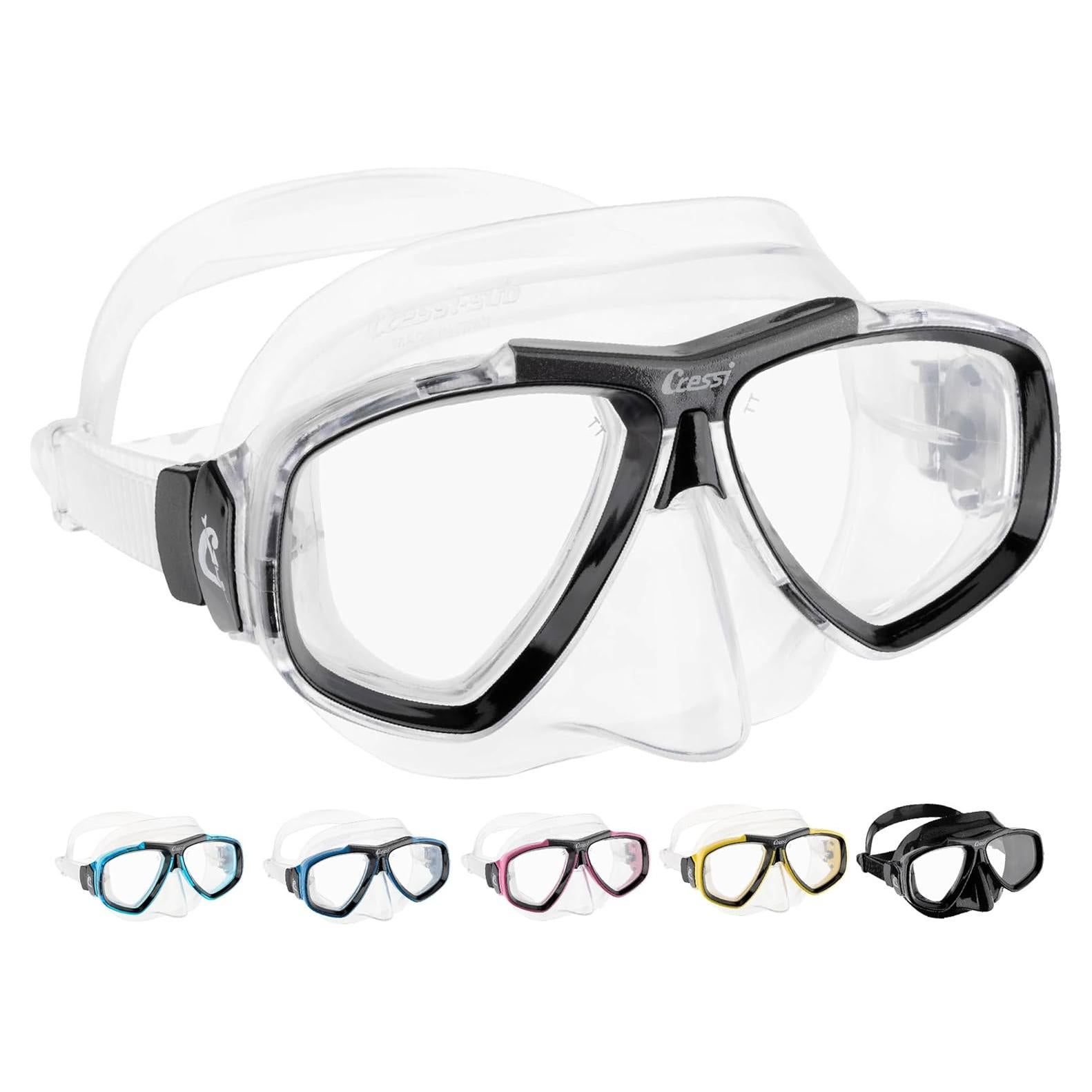 Máscara de buceo Cressi Focus con lentes inclinados