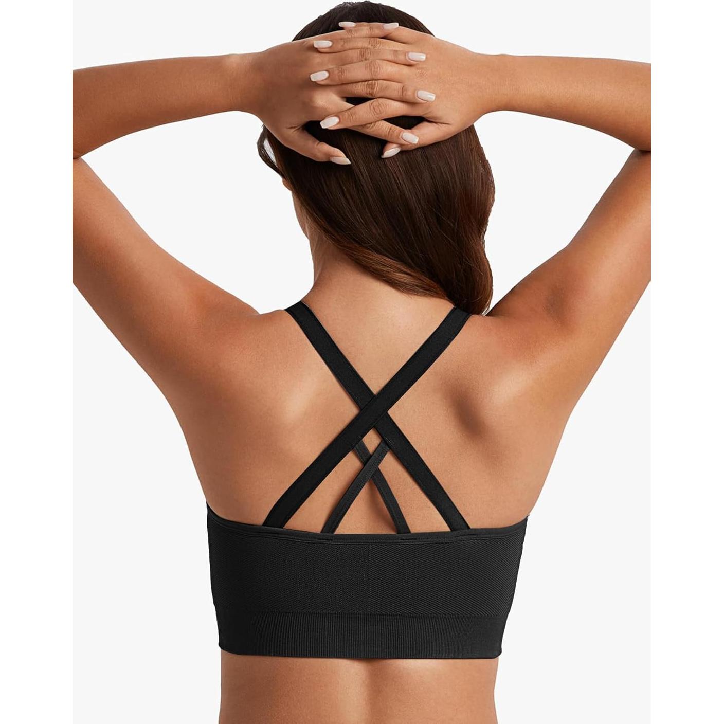 Sostén de Lactancia Angelhood Deportivo Sin Costuras Negro