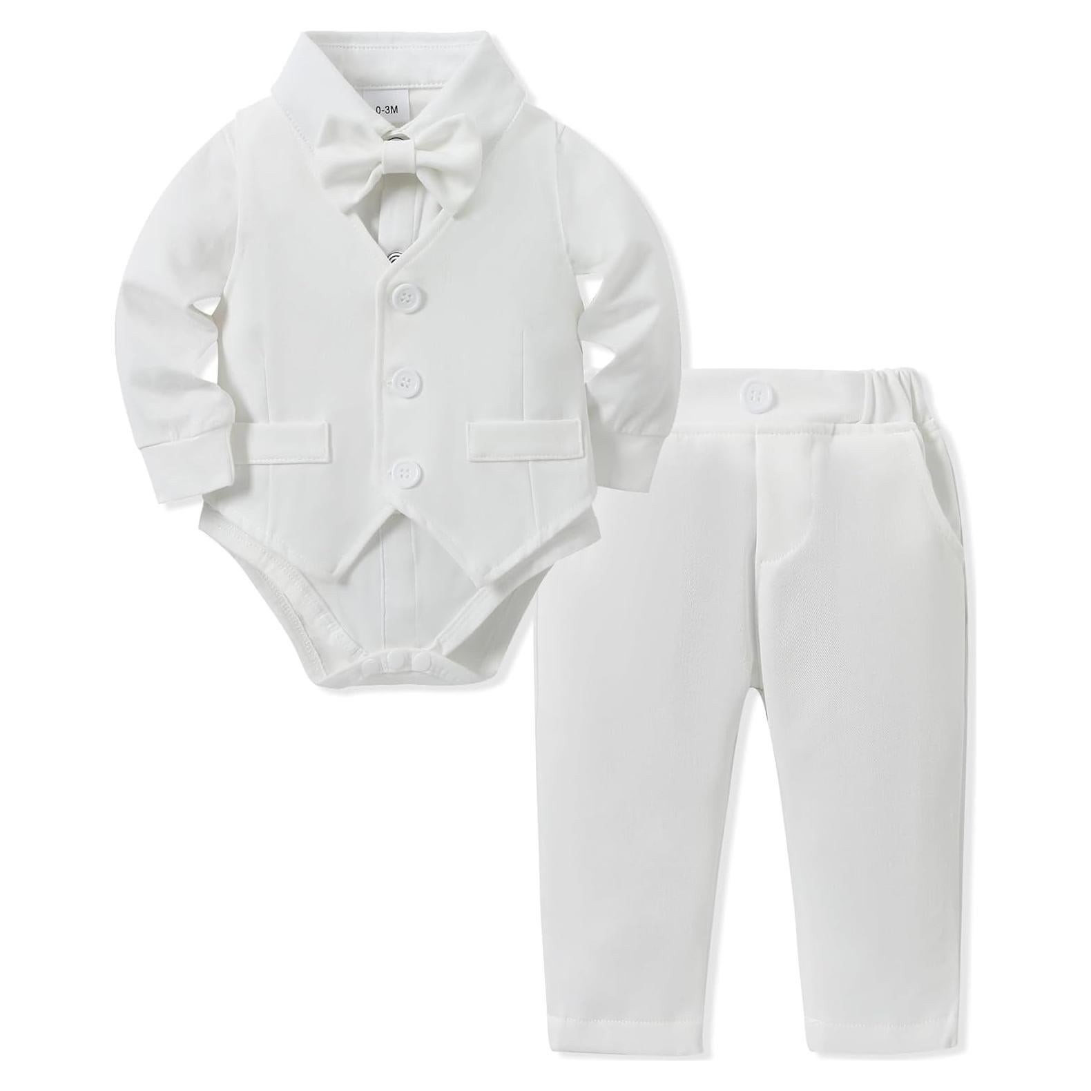 Conjunto Formal Bebé YALLET 0-24 Meses Chaleco y Pantalones