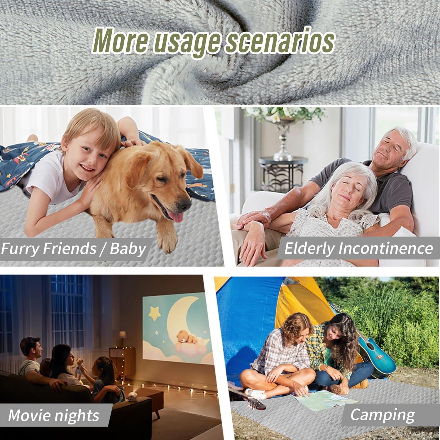 Manta Impermeable Ahinahwap 101.6x152.4cm Gris Glaciar/Nube