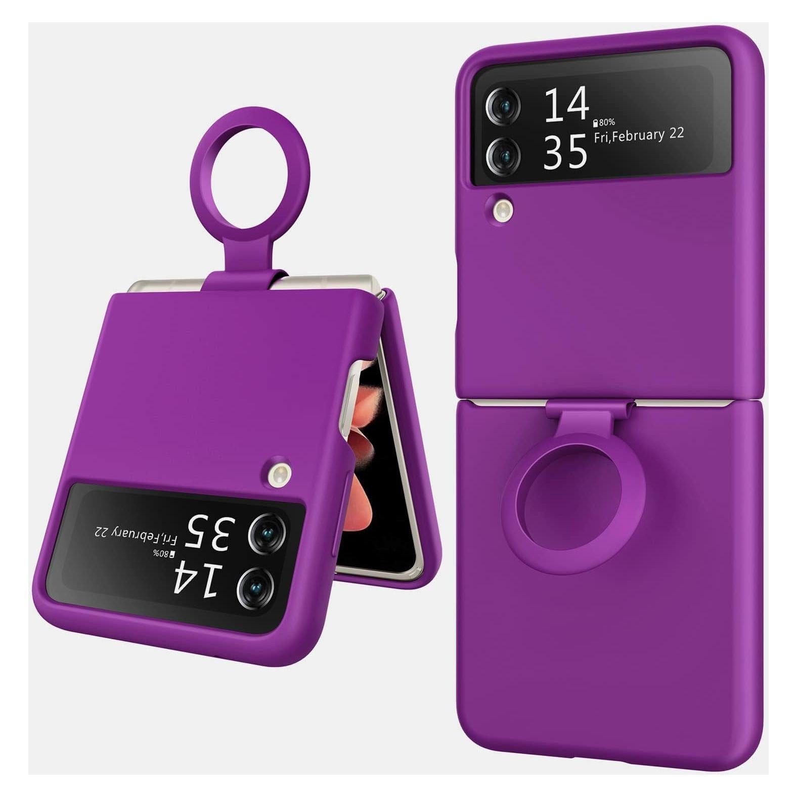 Funda para Samsung Galaxy Z Flip 3 5G - Silicona Morado