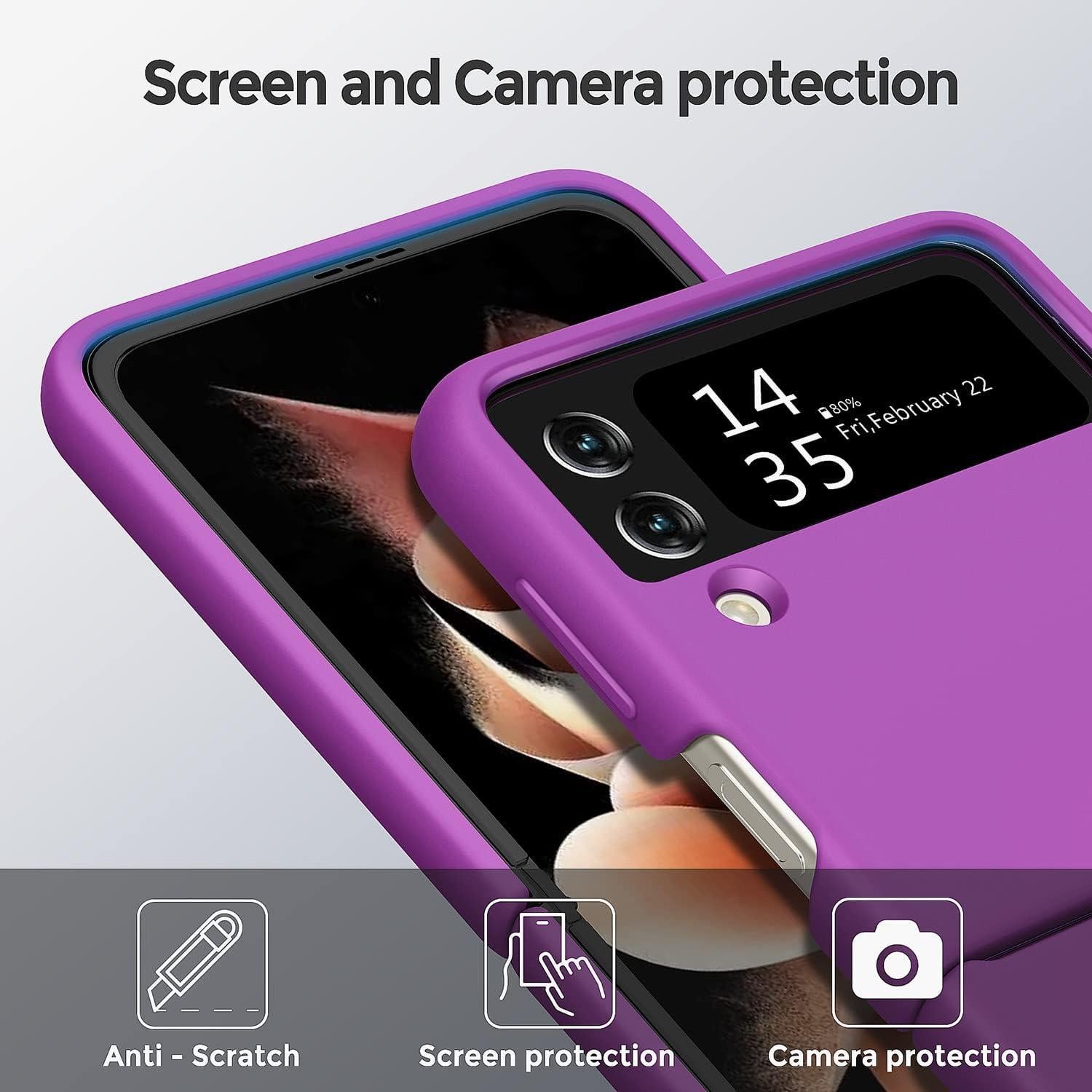 Funda para Samsung Galaxy Z Flip 3 5G - Silicona Morado