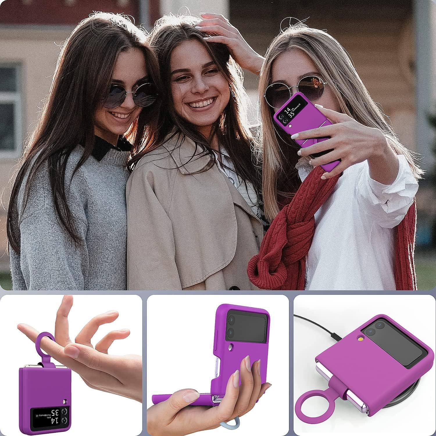 Funda para Samsung Galaxy Z Flip 3 5G - Silicona Morado
