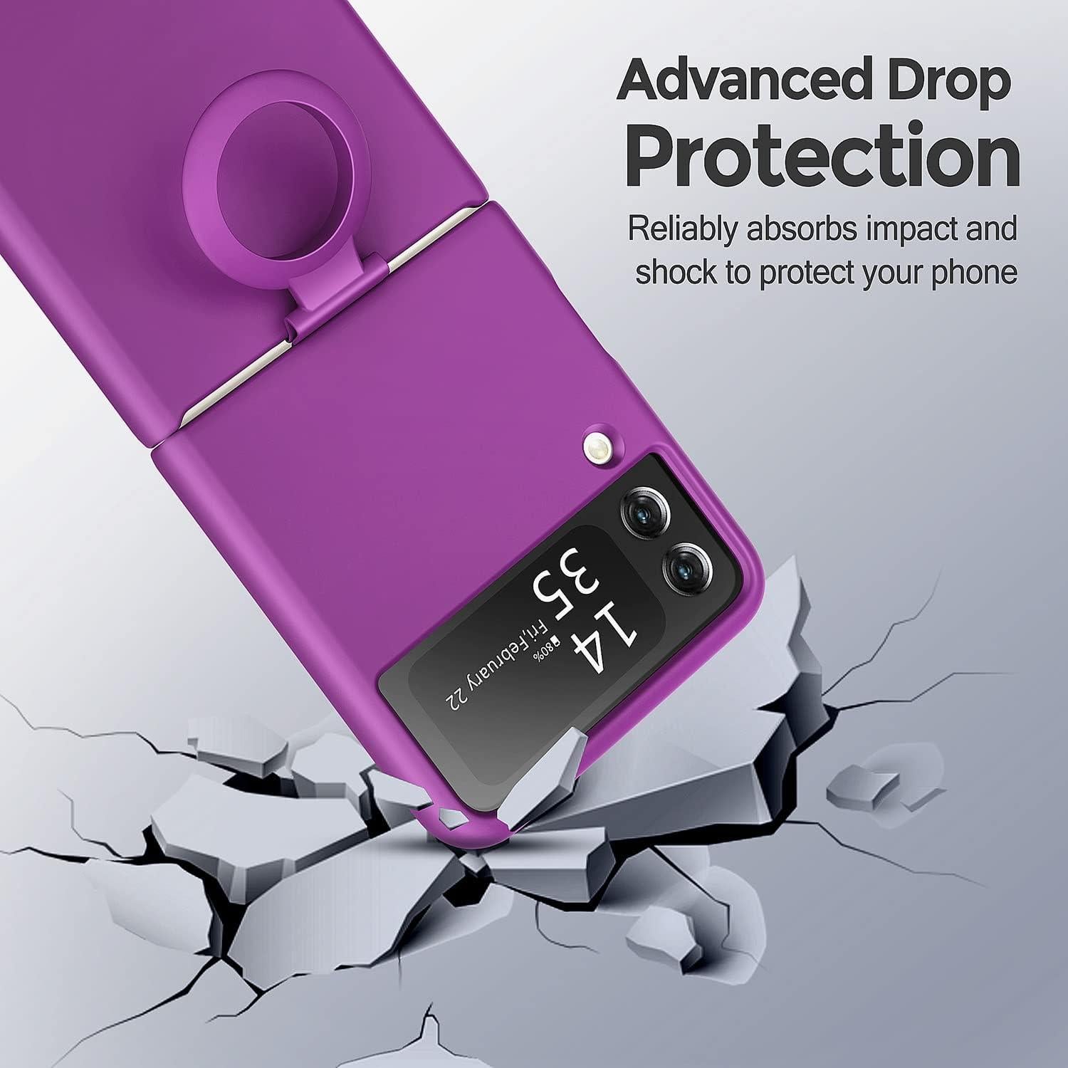 Funda para Samsung Galaxy Z Flip 3 5G - Silicona Morado