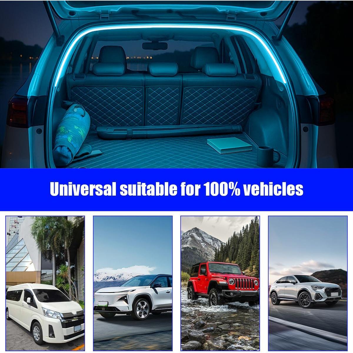 Tira de Luz LED para Maletero Sandfren 2m Azul Flexible