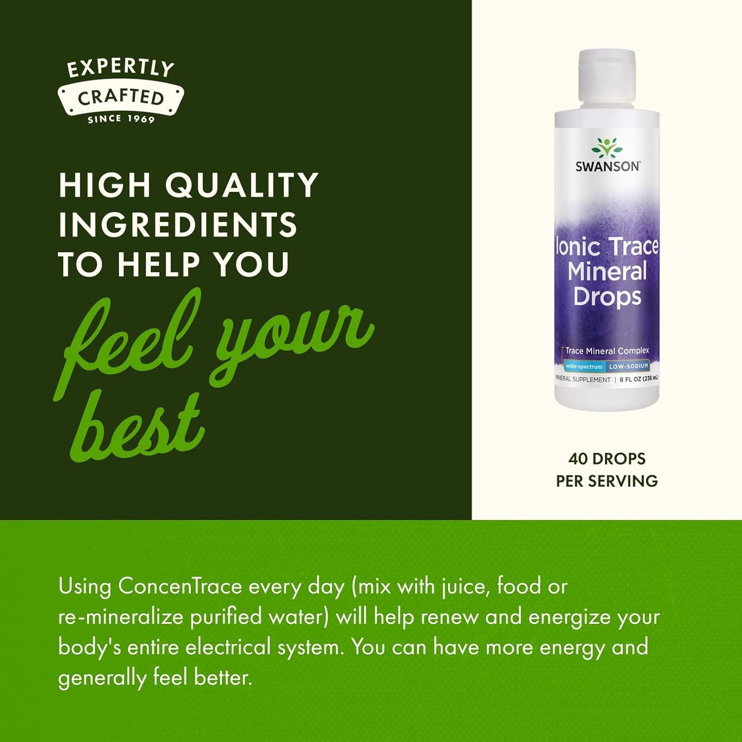 Gotas de Minerales Traza Swanson Concentrace 240ml - Complejo Mineral Completo