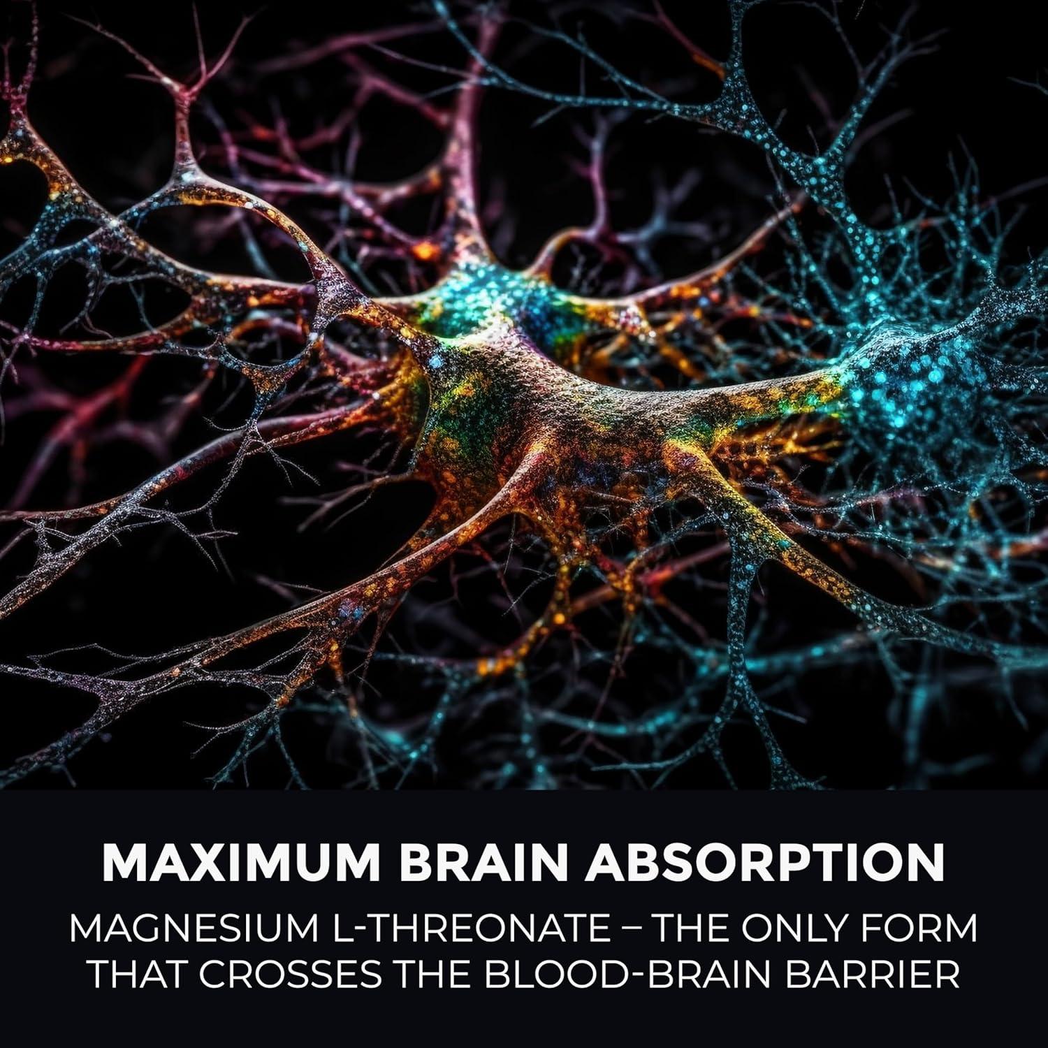 Magnesio L-Treonato Orgánico Puro 2000 mg Leaping Lynx - 90 Cápsulas