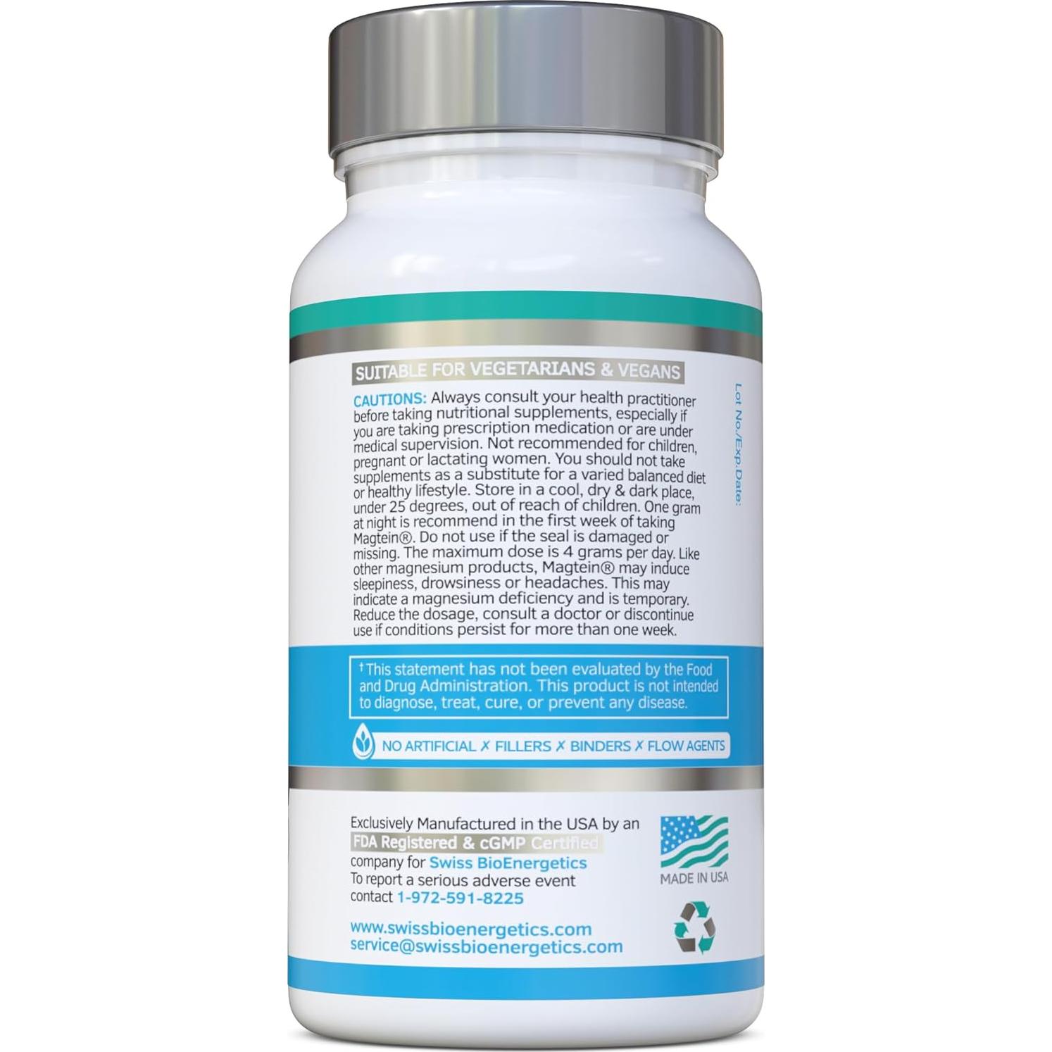 Complejo de Magnesio 7-en-1 Swiss Bioenergetics 1000mg Vegano