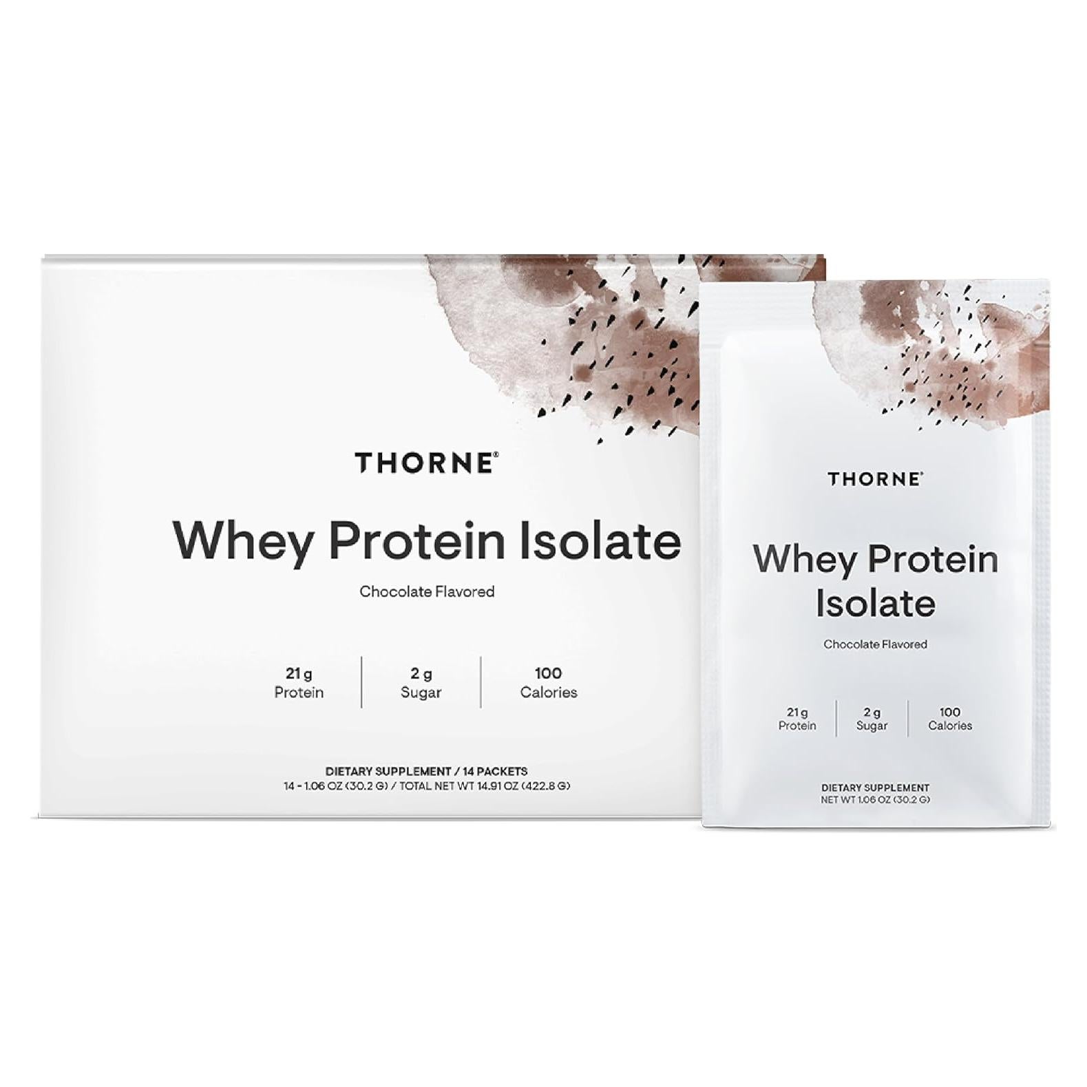 Aislado de Proteína de Suero Thorne Chocolate 390 g - Fácil Digestión