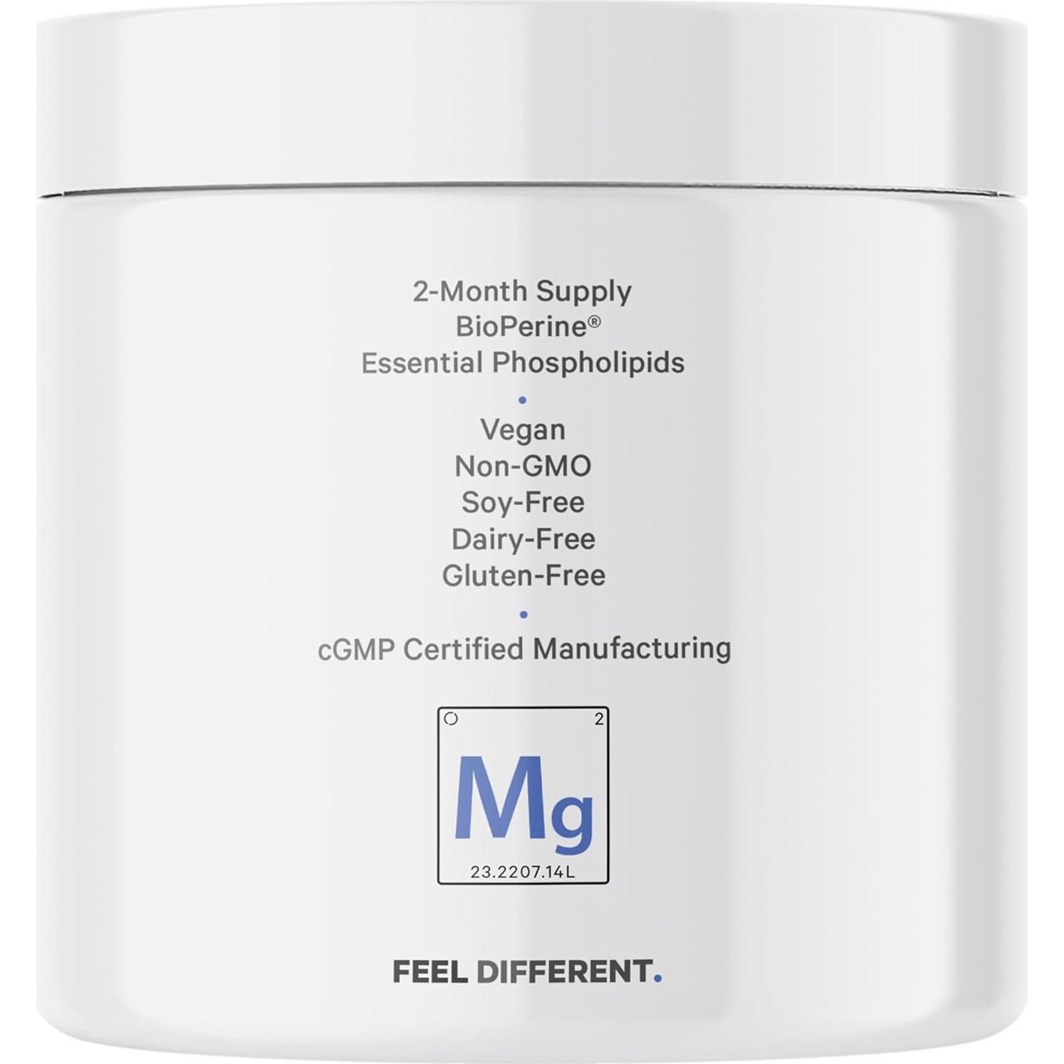 Suplemento de Magnesio Glicinato Liposomal Codeage 240 Cápsulas