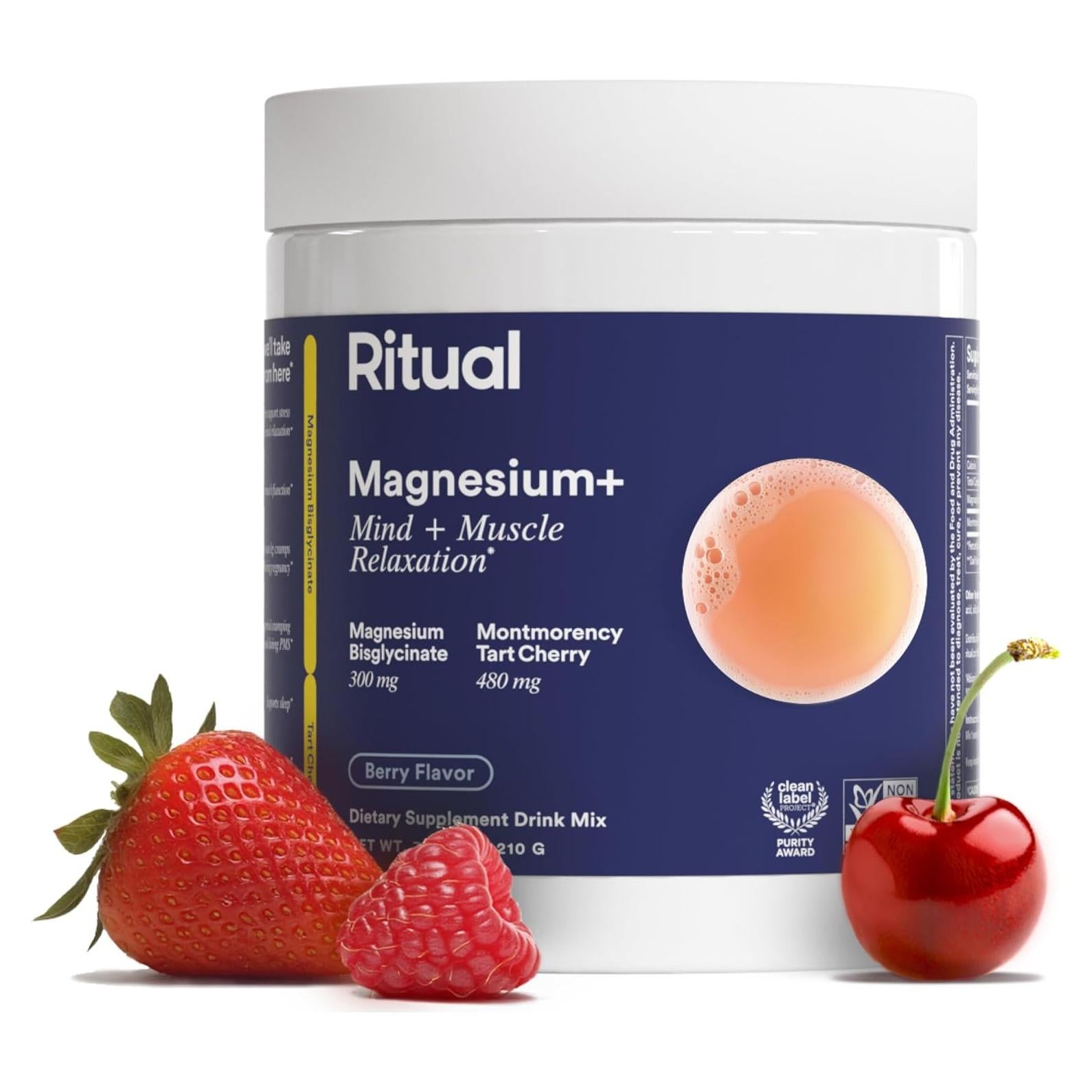 Suplemento de Magnesio+ Ritual 30 Porciones Cereza Ácida