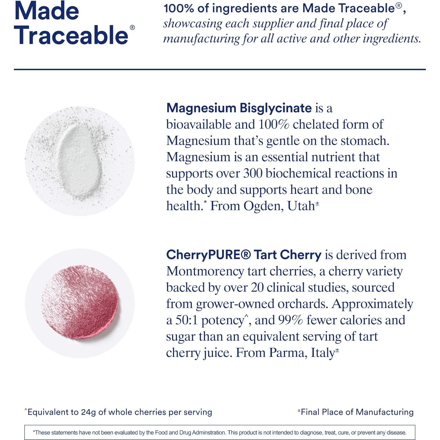 Suplemento de Magnesio+ Ritual 30 Porciones Cereza Ácida