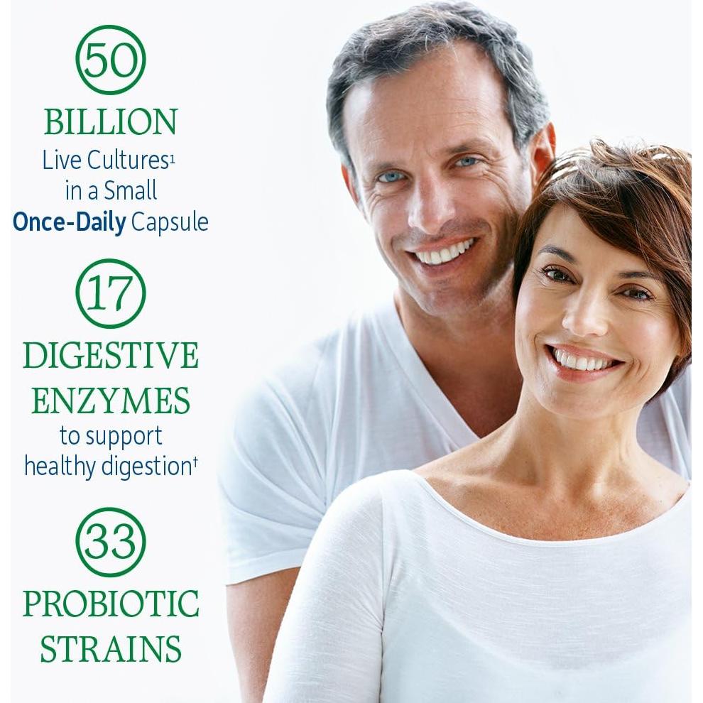 Probioticos Crudos Jardín de la Vida 30 Cápsulas 50 Mil Millones CFU