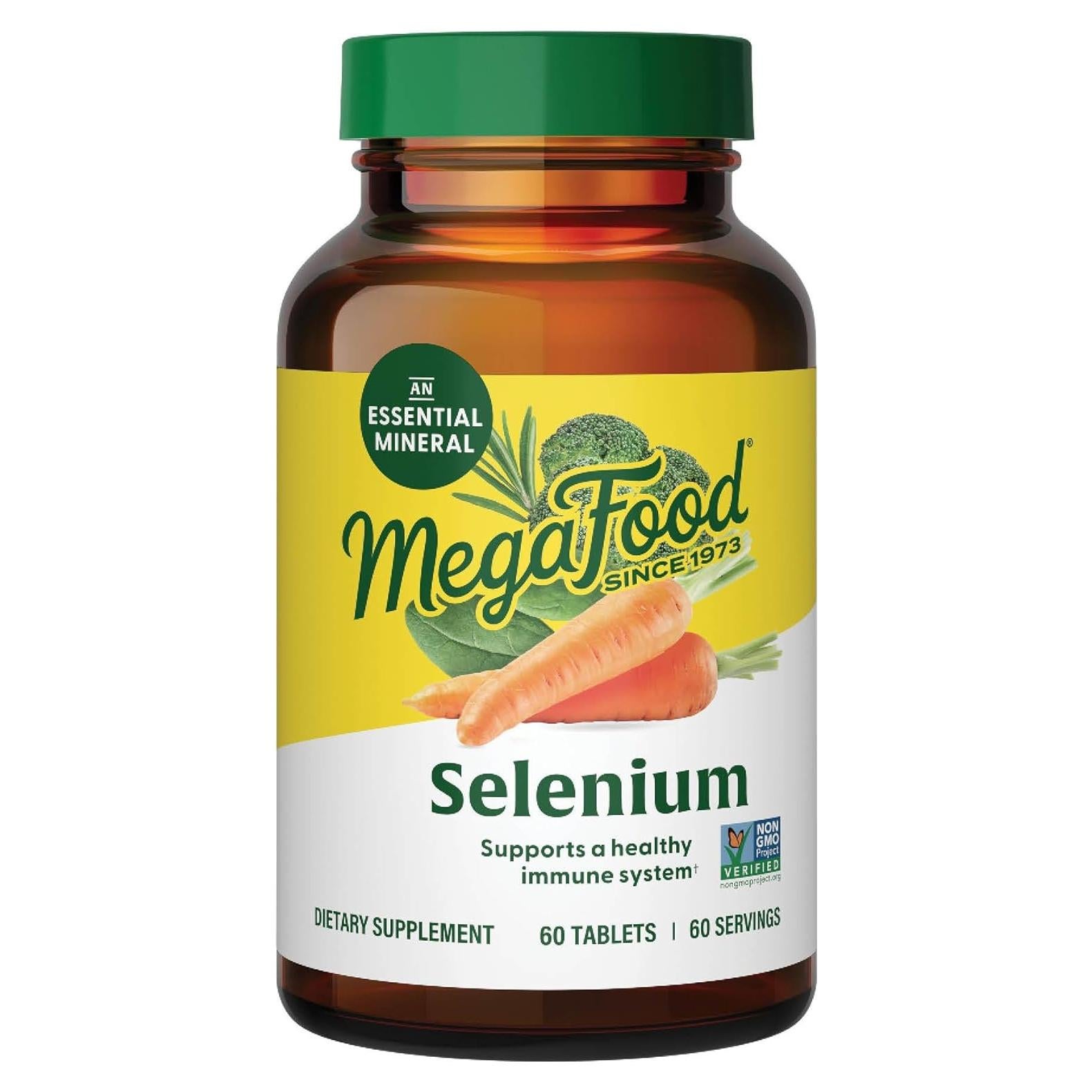 Suplemento de Selenio MegaFood 50 mcg - 60 Tabletas Veganas