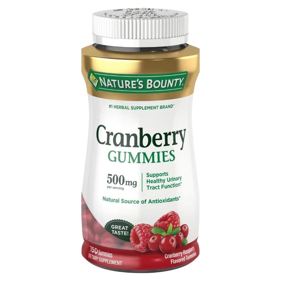 Gomitas de Arándano Nature's Bounty 500 mg 150 Ct