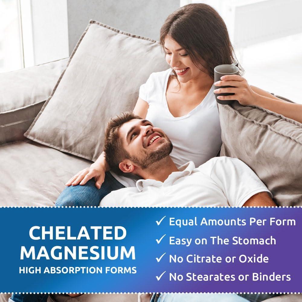 Complejo de Magnesio Zentastic 360 Cápsulas - Glicinato, Malato, Taurato