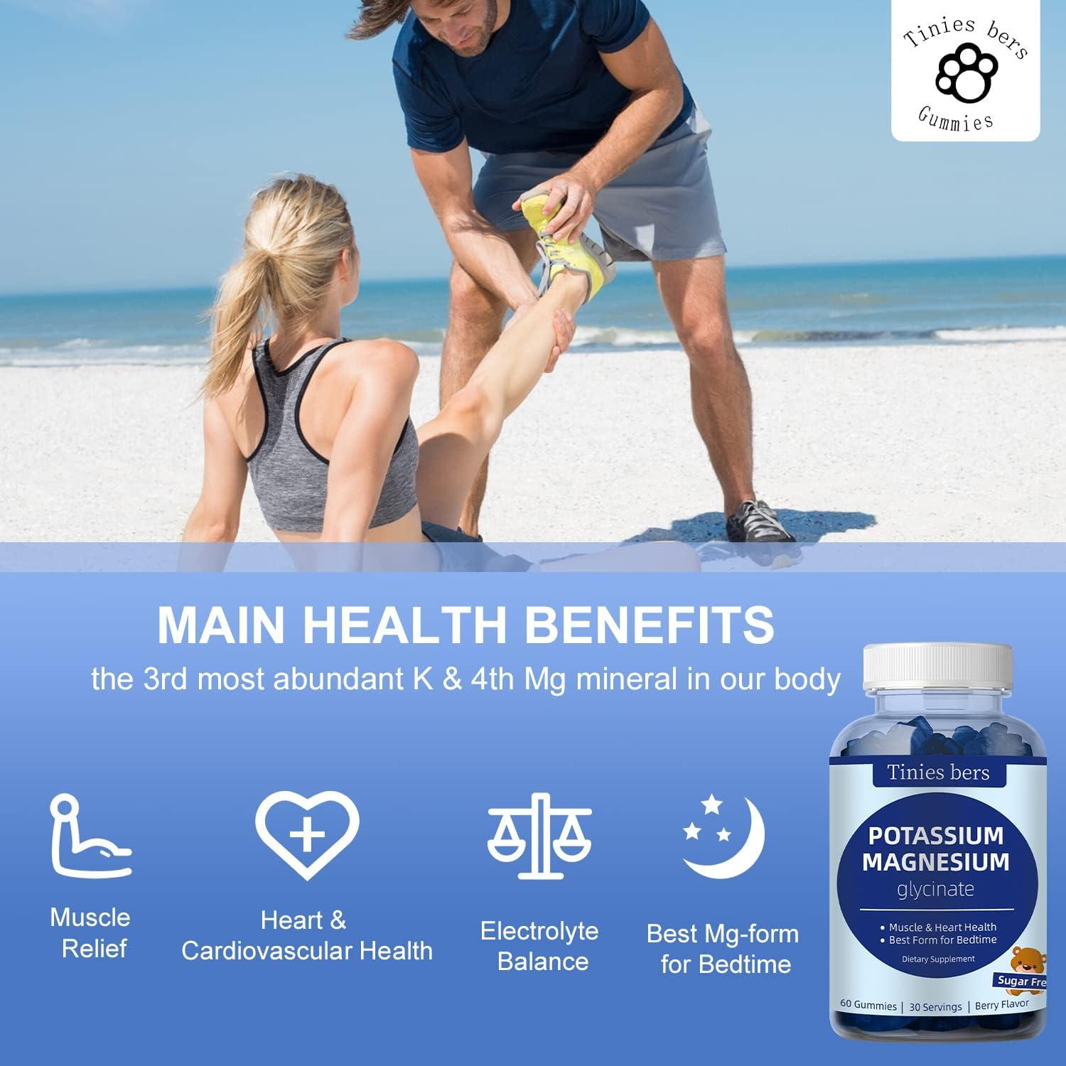 Gomitas de Potasio y Magnesio Tinies Bers 120 g Sin Azúcar