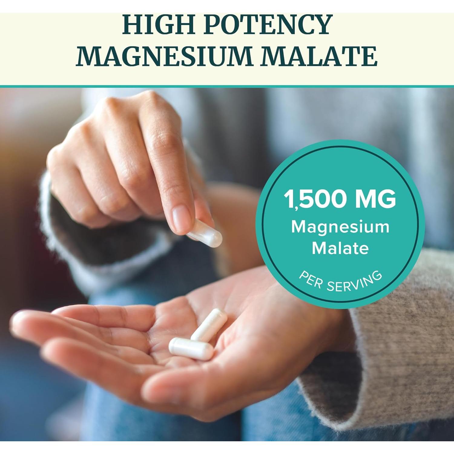 Malato de Magnesio 1500MG Nobi Nutrition - 300MG Elementales