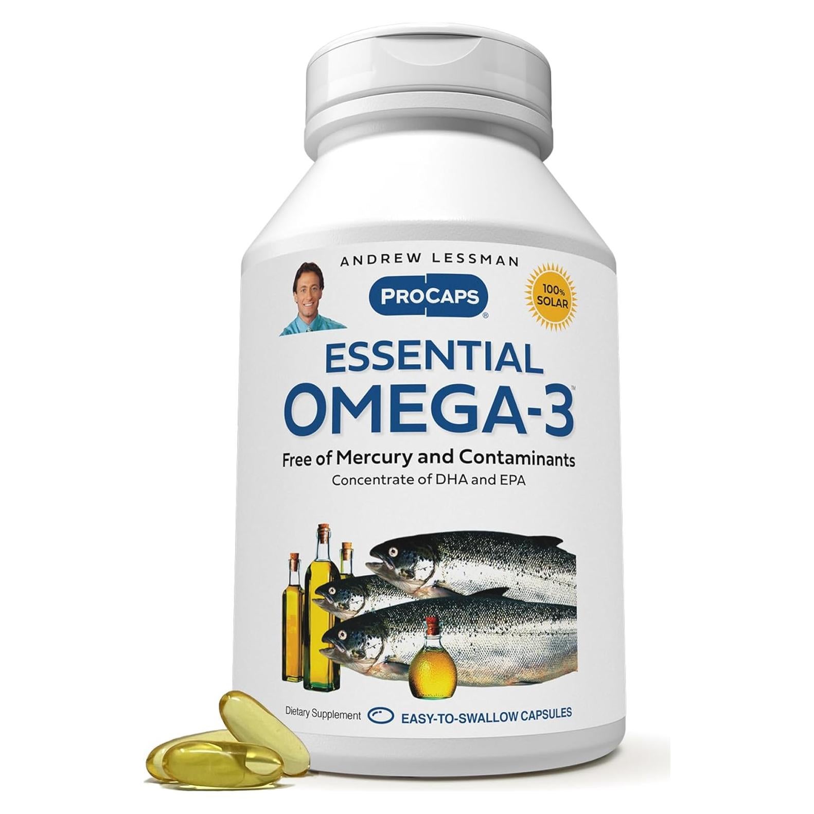 Omega-3 Esencial Andrew Lessman 180 Cápsulas Blandas 100% Puras