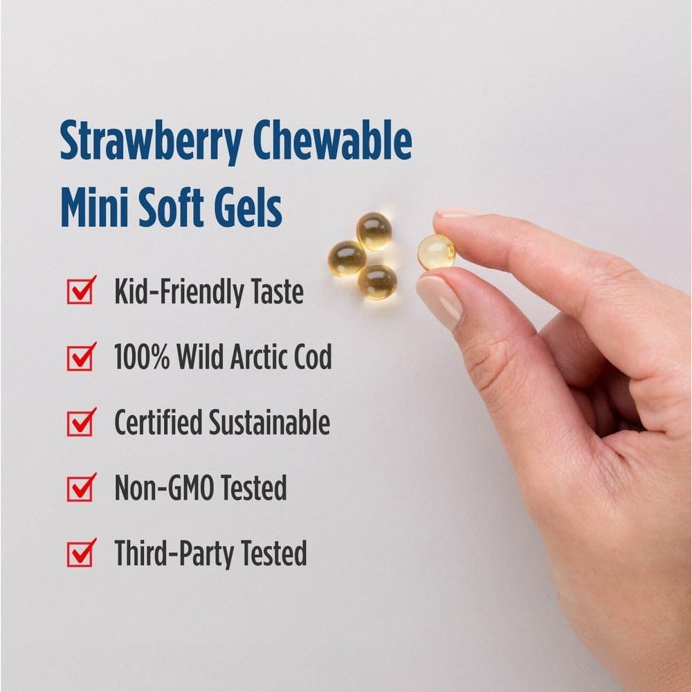 DHA Infantil Nordic Naturals 360 Geles Blandos Fresa 250 mg