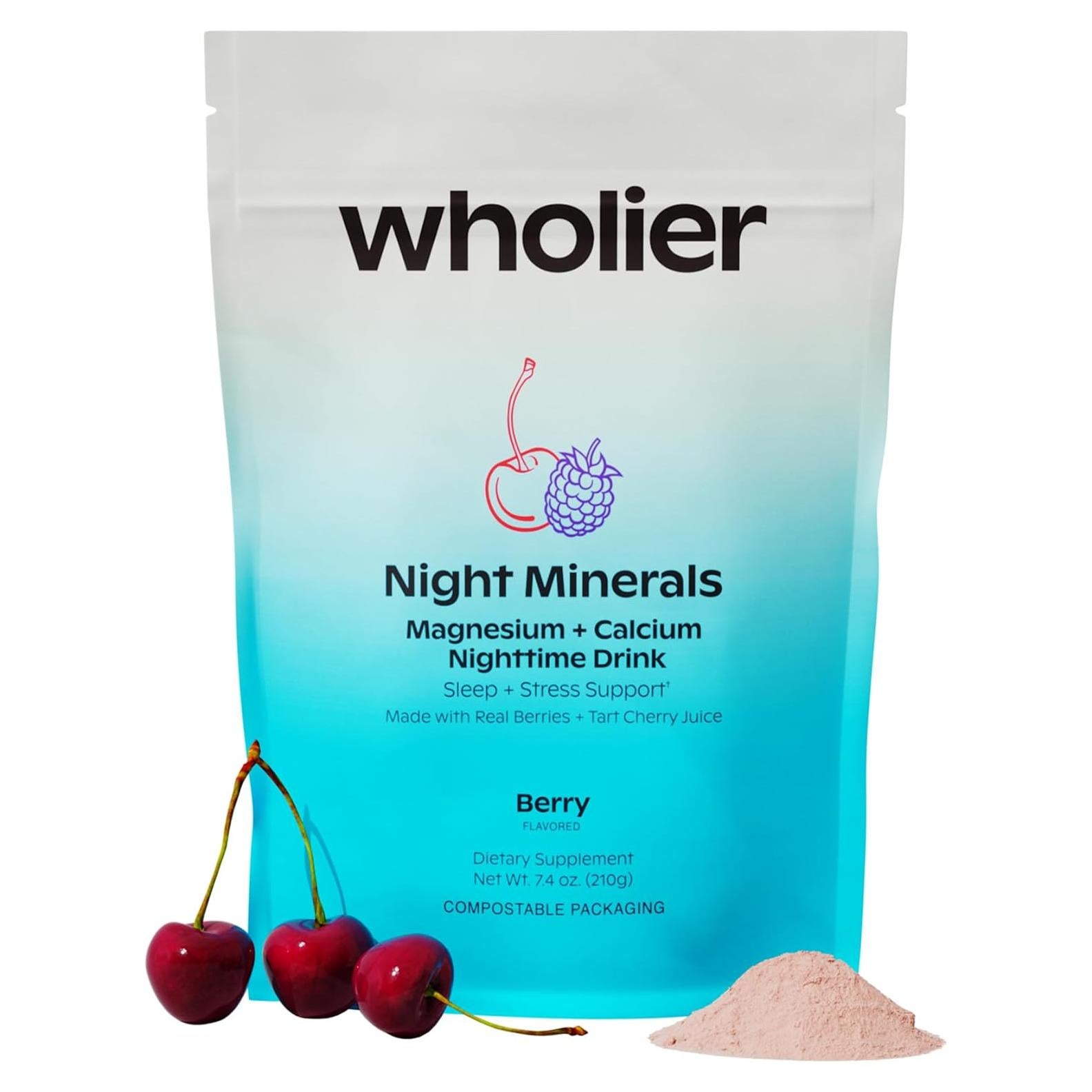 Bebida Calmante Nocturna Wholier Glicinato de Magnesio 227g