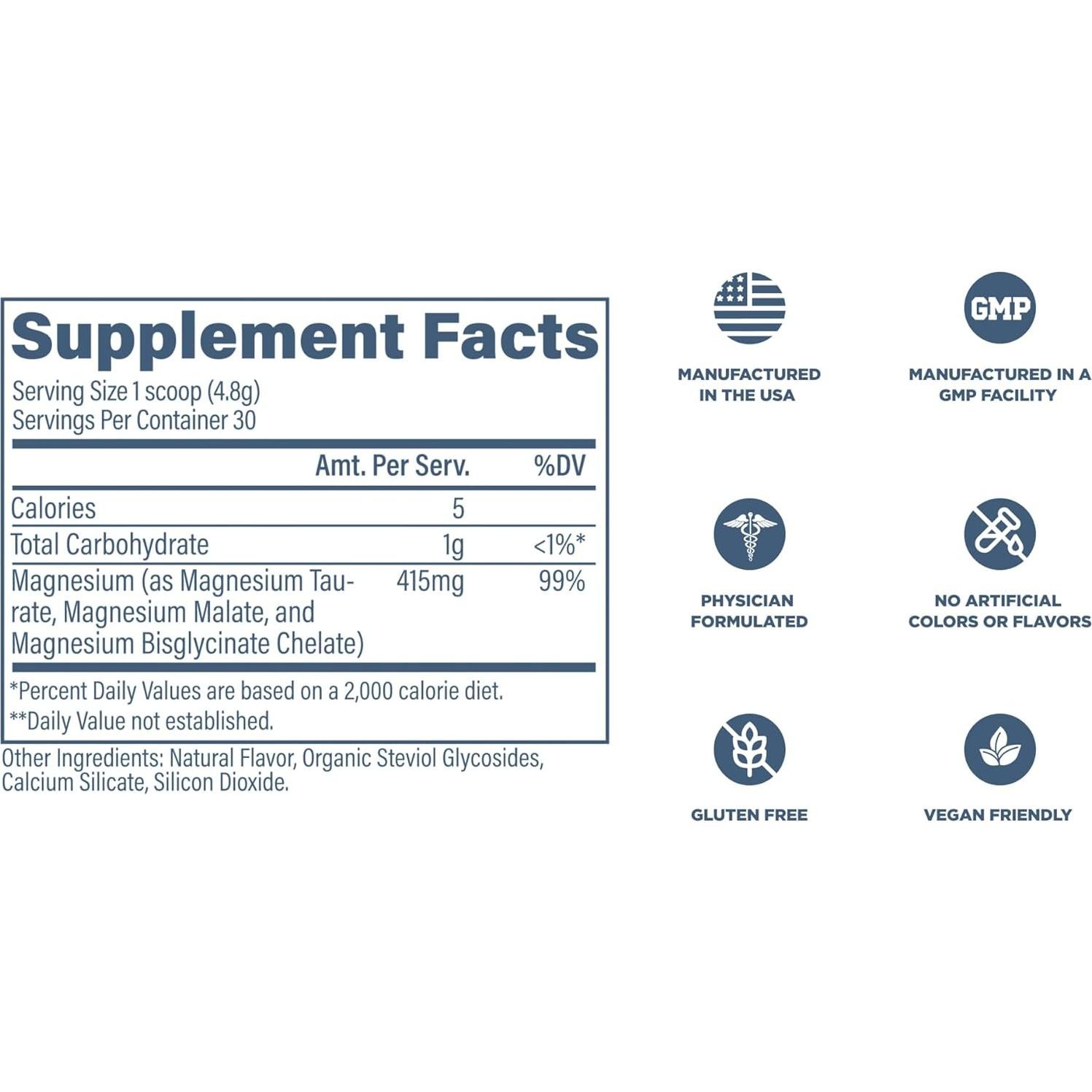 Suplemento de Magnesio en Polvo Revive MD - Limonada de Frambuesa - 30 Porciones
