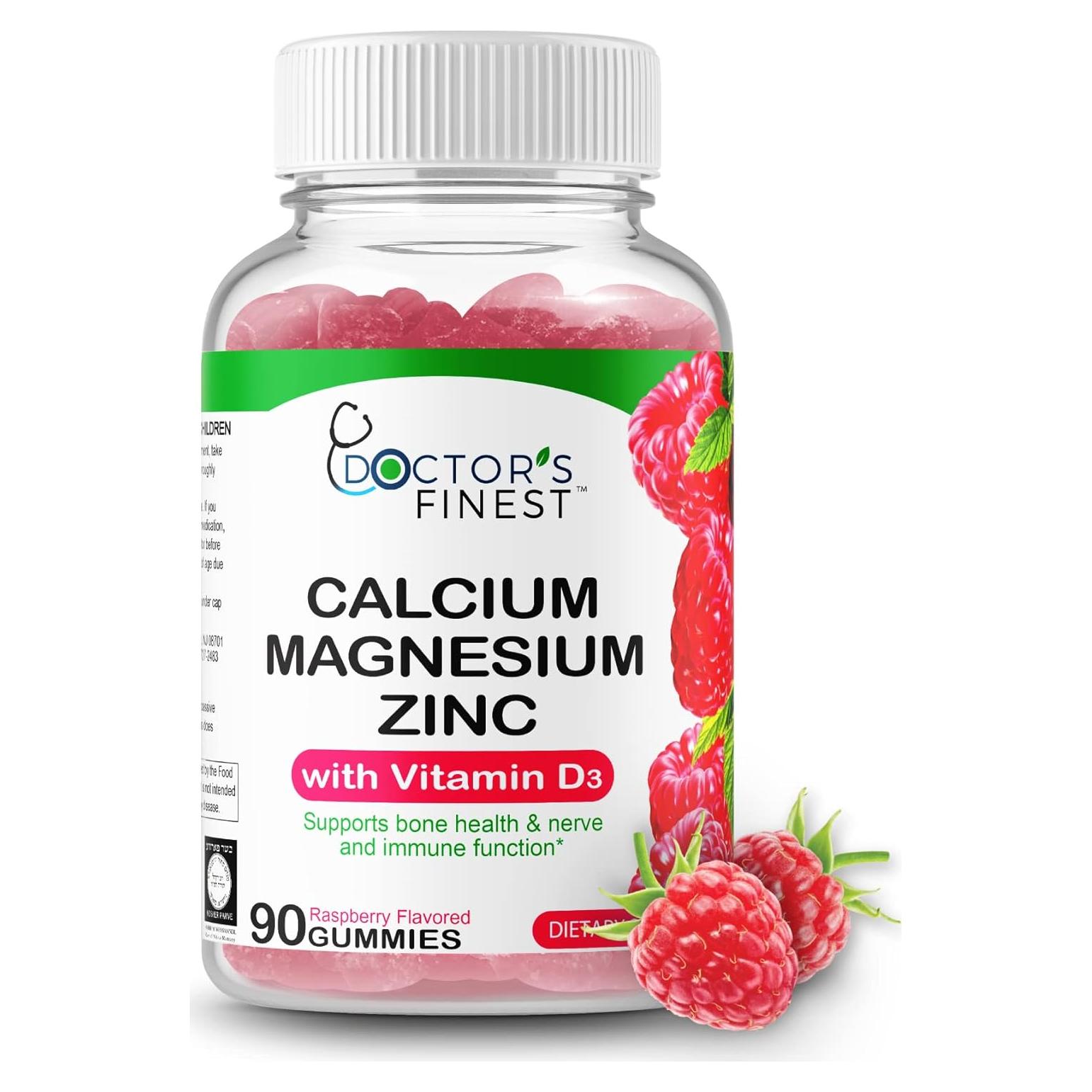 Gomitas de Calcio Magnesio Zinc Doctors Finest 90 Unidades