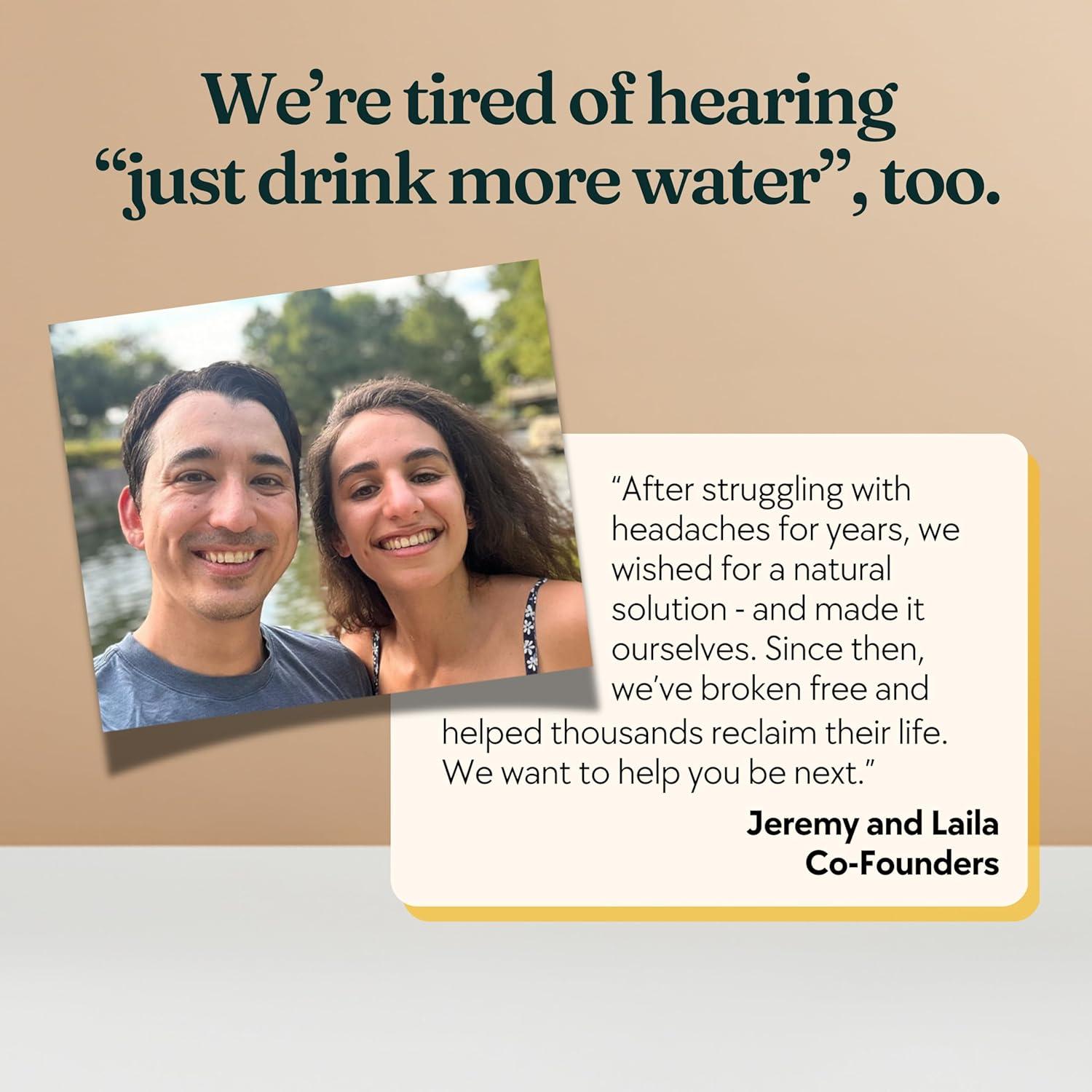 Suplemento Natural Melina Mighty para Alivio de Migraña - 60 Cápsulas