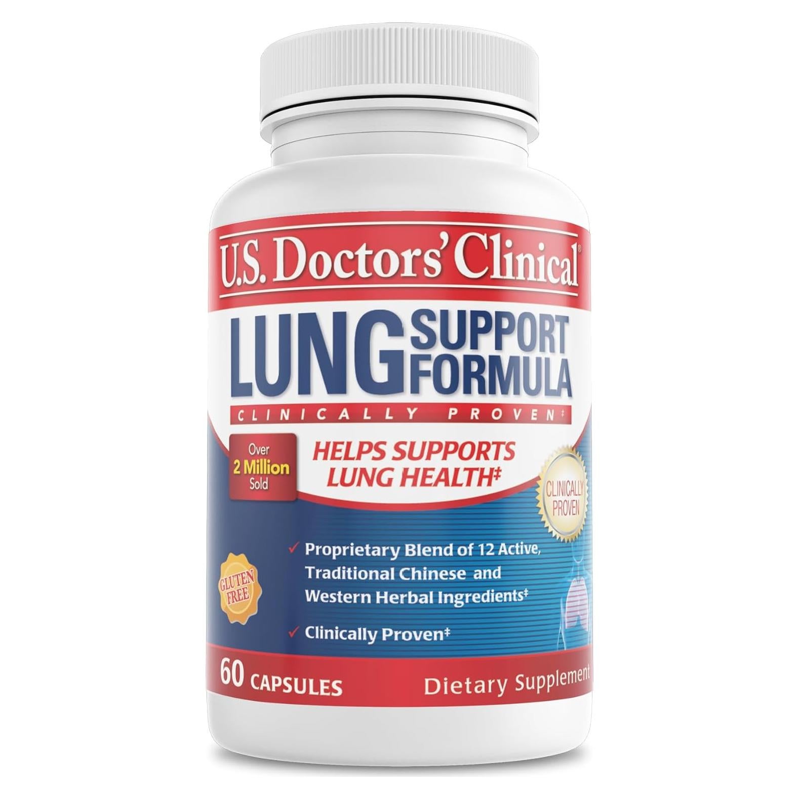 Suplemento Pulmonar U.S. Doctors' Clinical - 60 Cápsulas