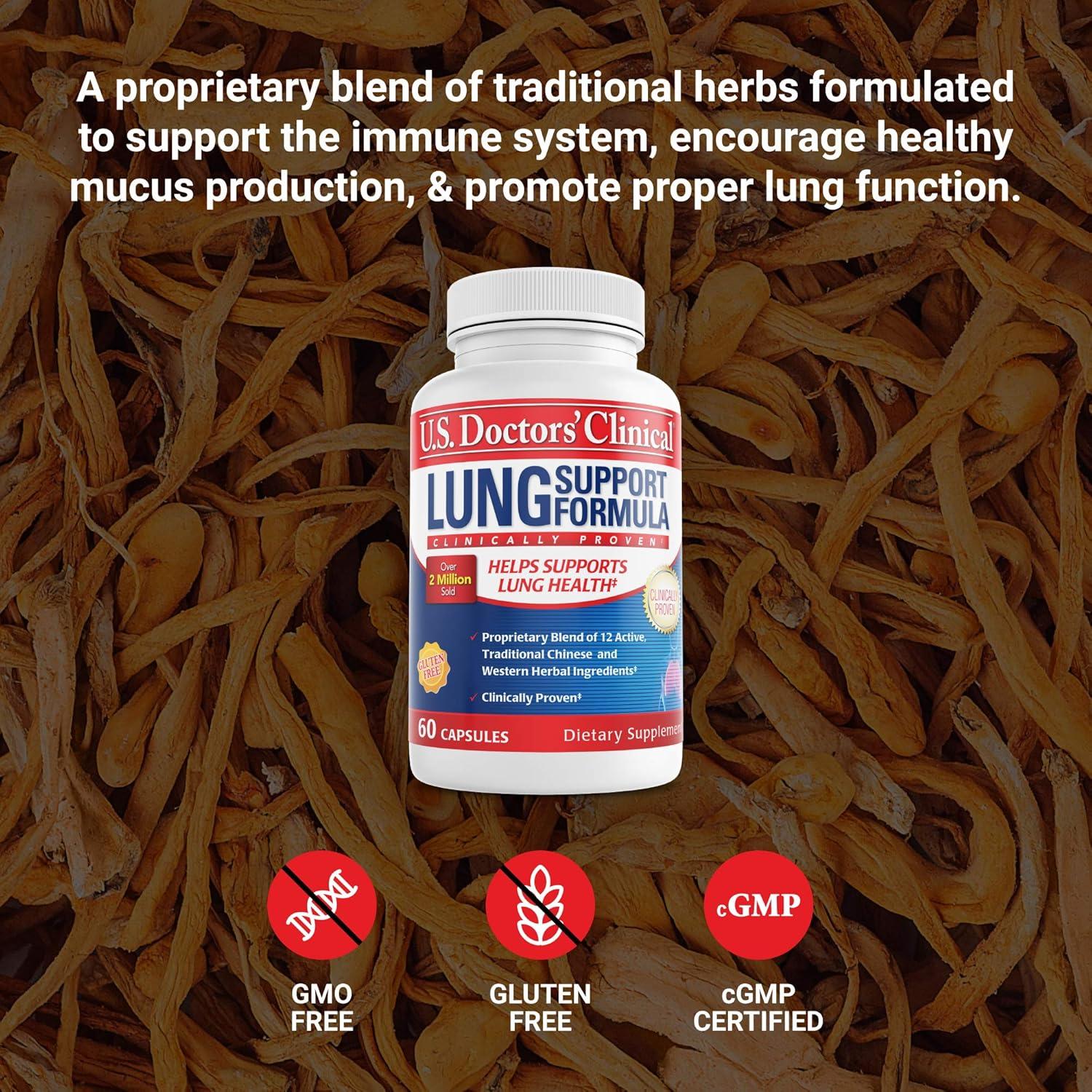 Suplemento Pulmonar U.S. Doctors' Clinical - 60 Cápsulas