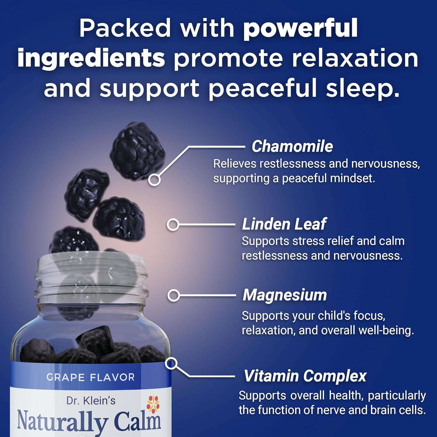 Gomitas Calmantes Dr. Klein para Niños 60 Unidades - Sin Azúcar