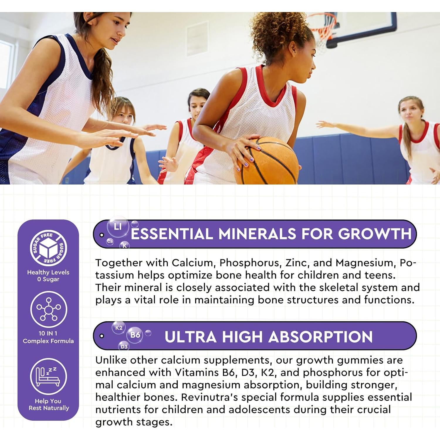 Gomitas de Calcio ReviNutra 60 unidades Sabor Piña Sin Azúcar