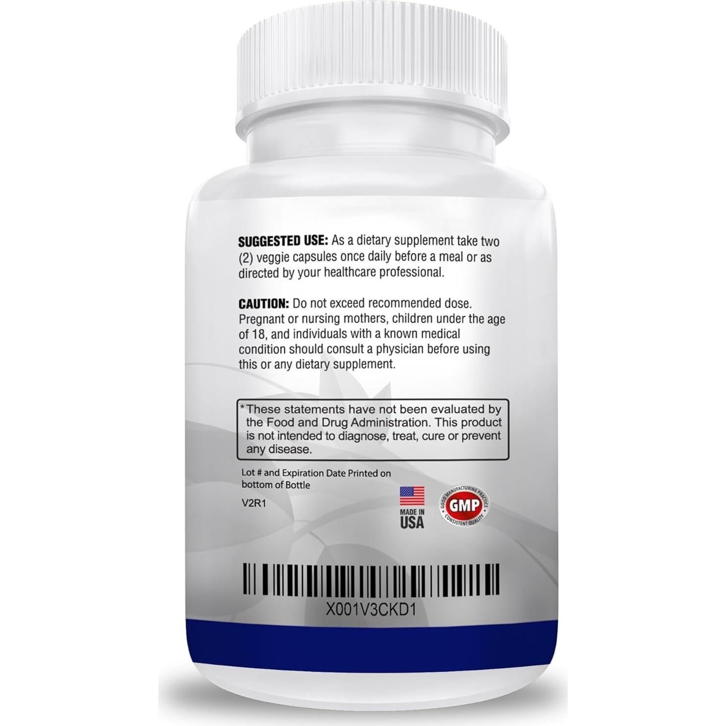 Glicinato de Magnesio 425mg Dr. Martin - 180 Cápsulas Veganas