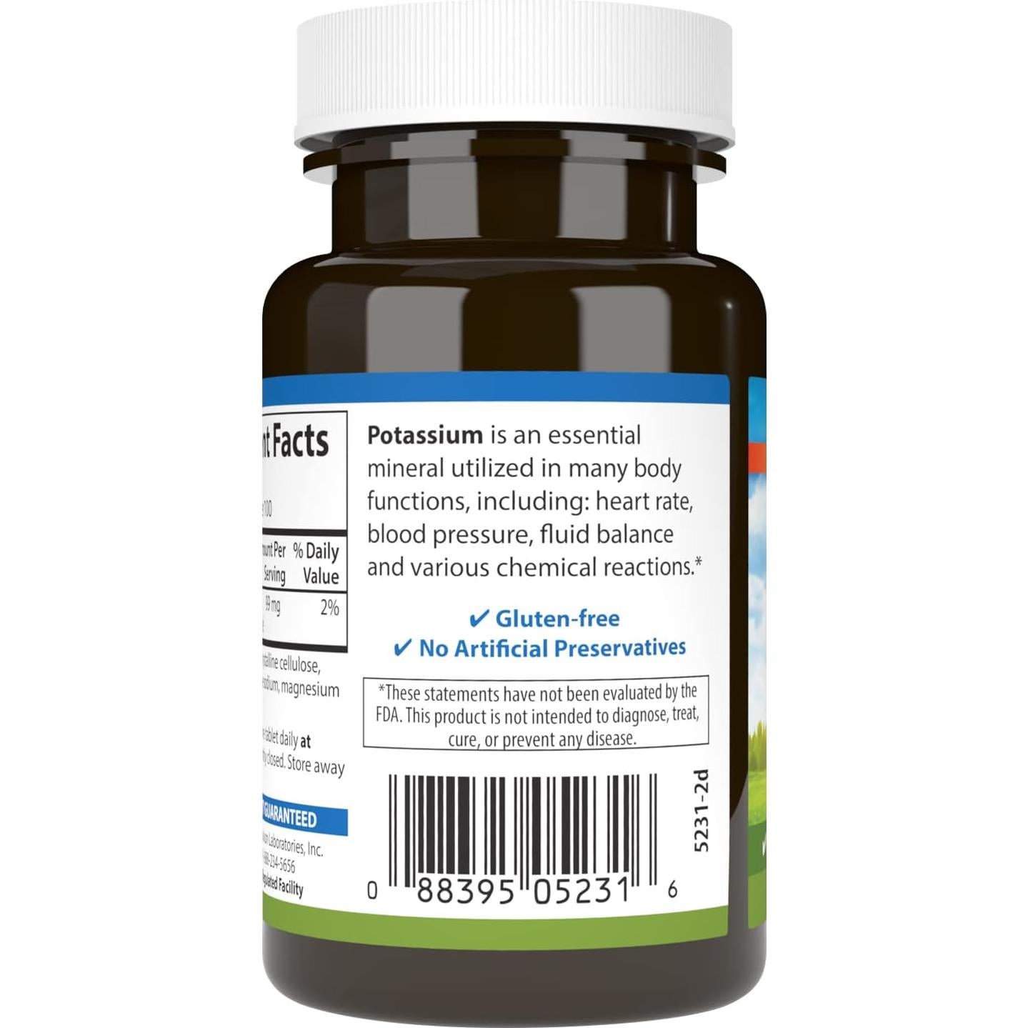 Suplemento de Potasio Carlson 99 mg - 100 Tabletas