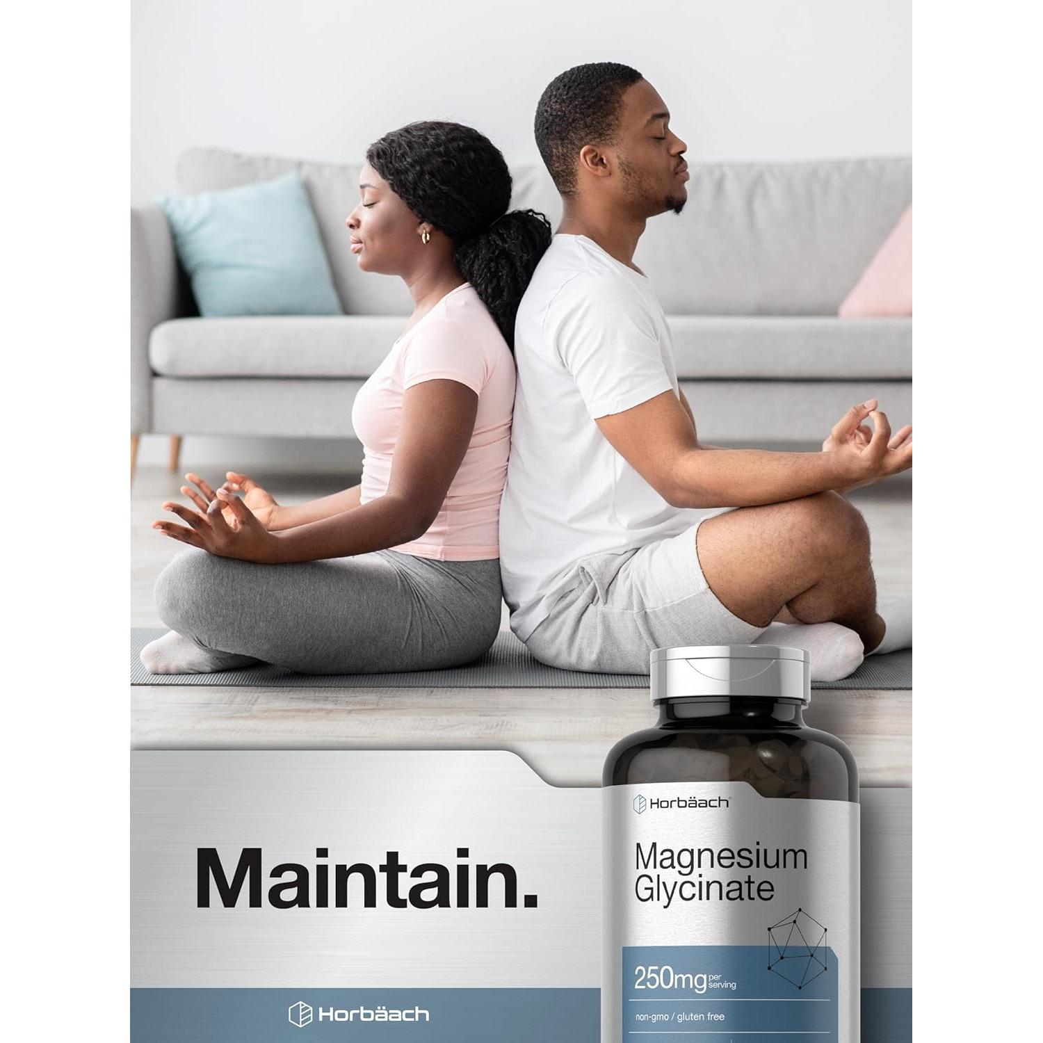 Glicinato de Magnesio Horbaach 250mg 120 Gelatinas Blandas