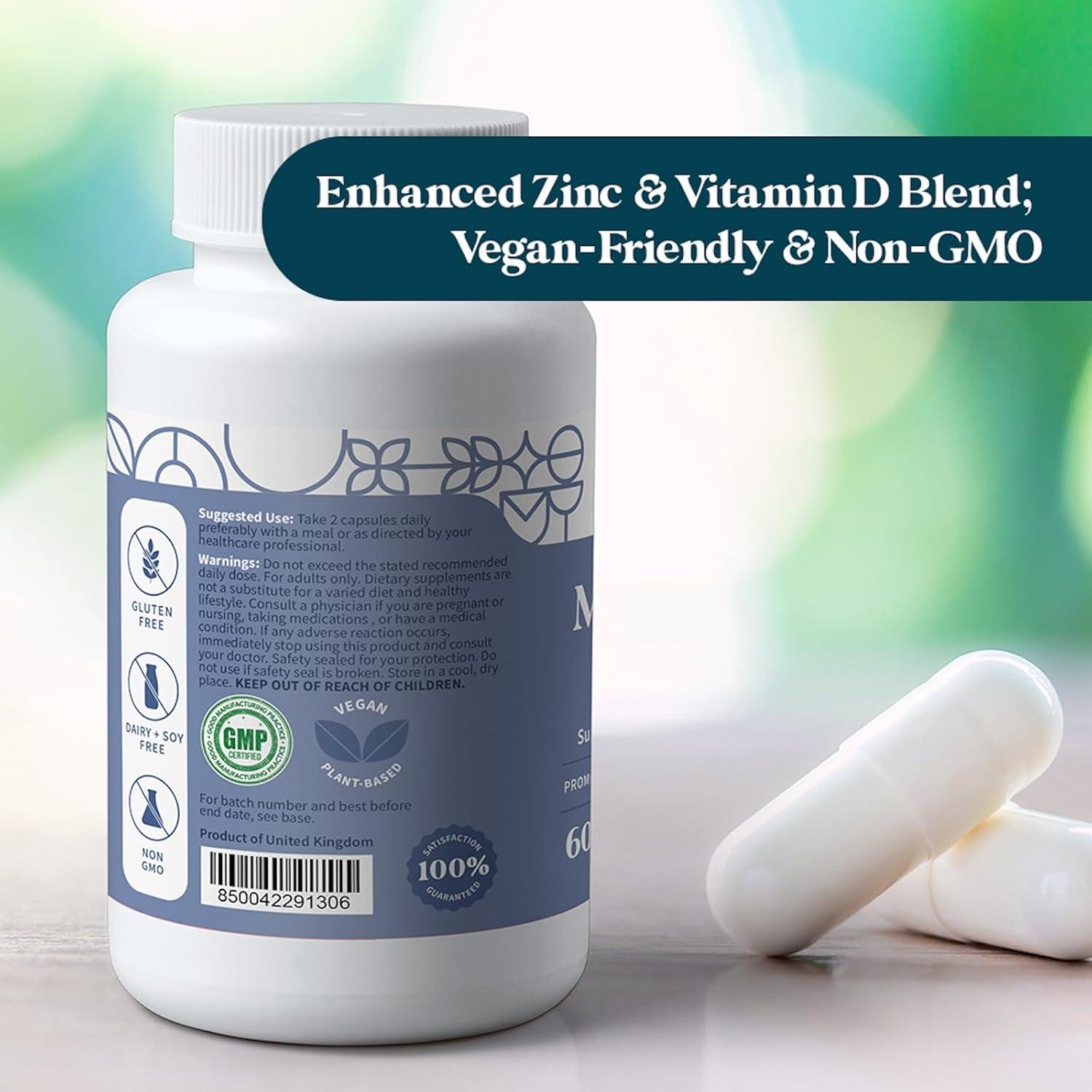 Complejo de Magnesio Pattern Wellness - 60 Cápsulas Veganas con Zinc