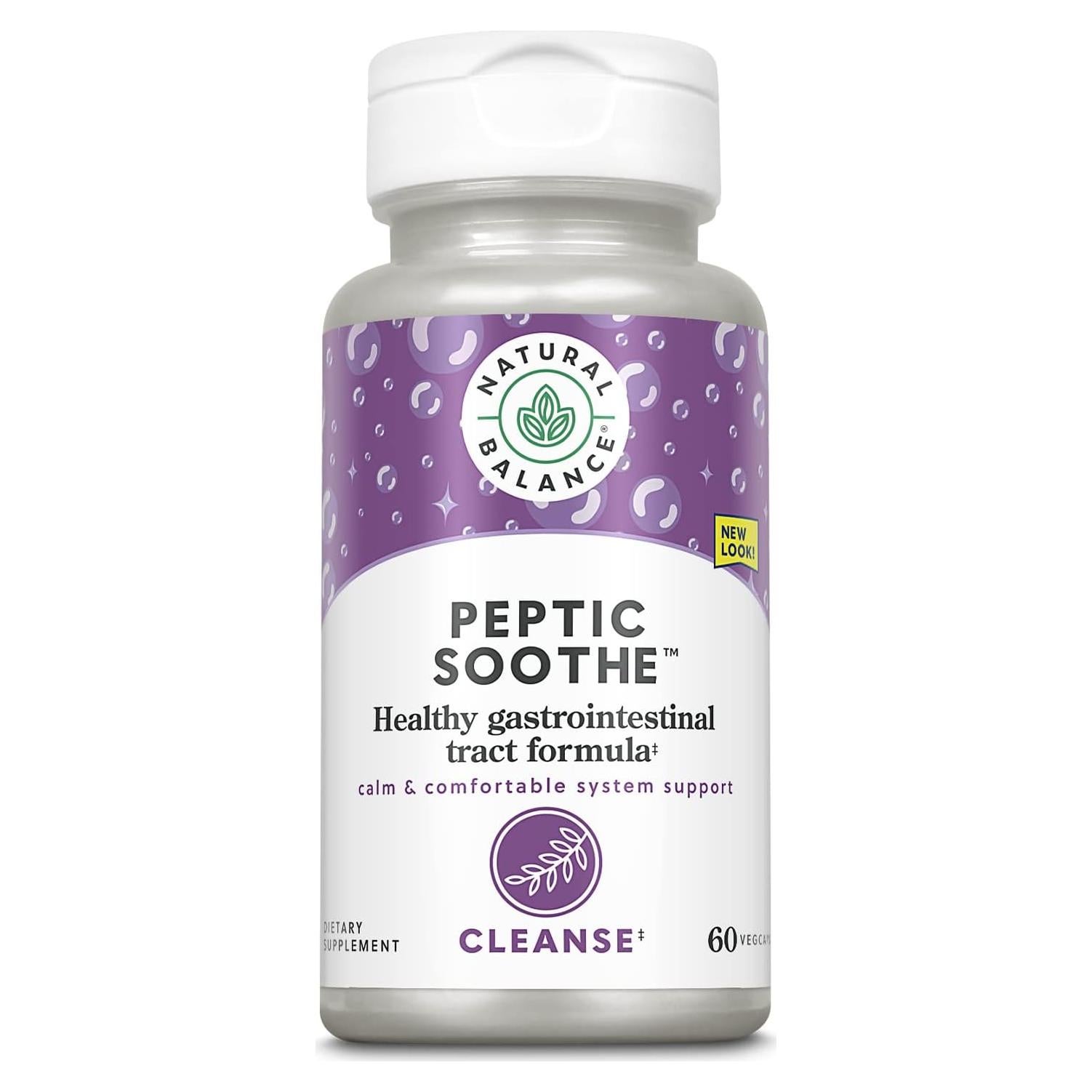 Suplemento Digestivo Natural Balance Peptic Soothe 60 VegCaps