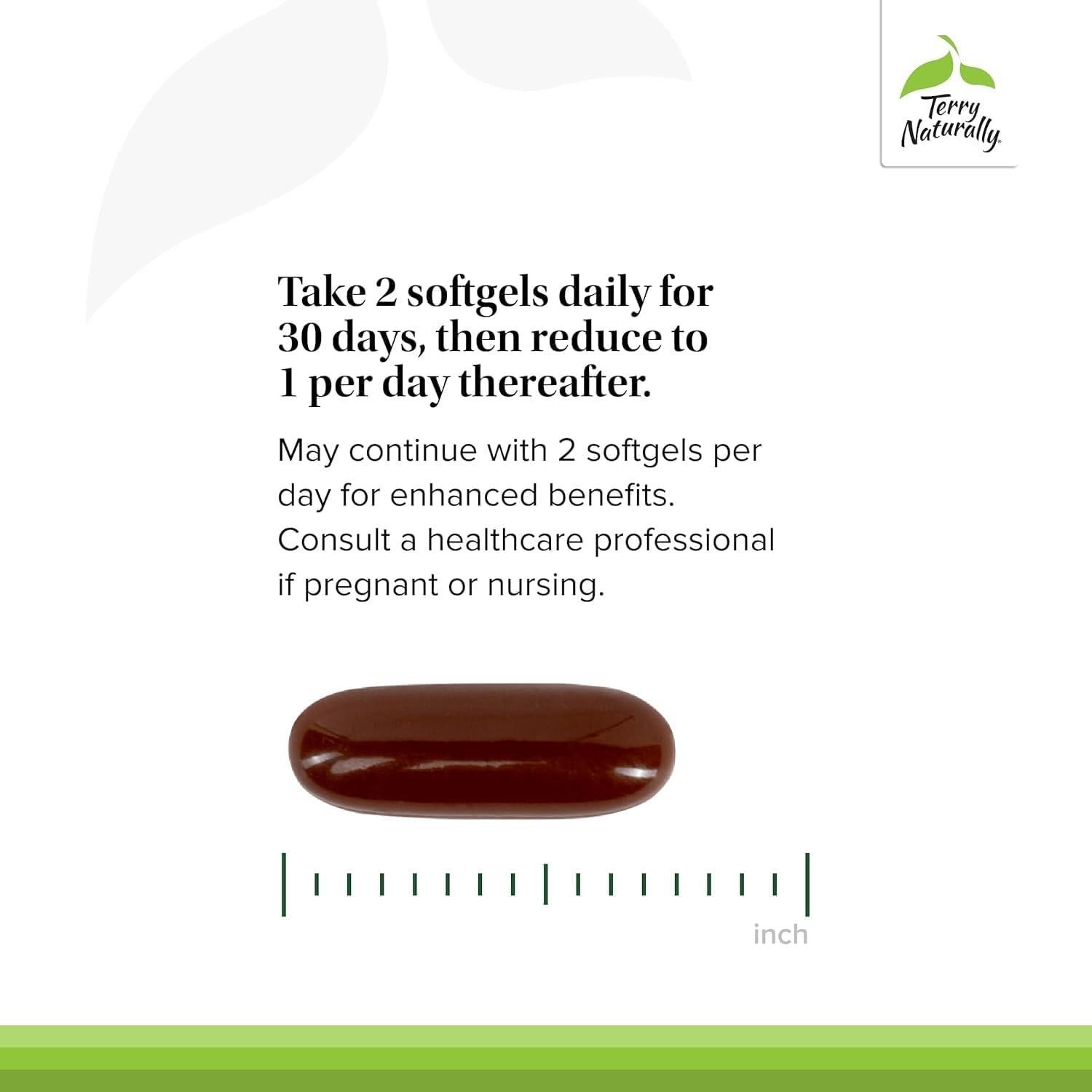 Suplemento Terry Naturally para Crecimiento del Cabello - 60 Gelatinas con Biotina y Vitaminas B