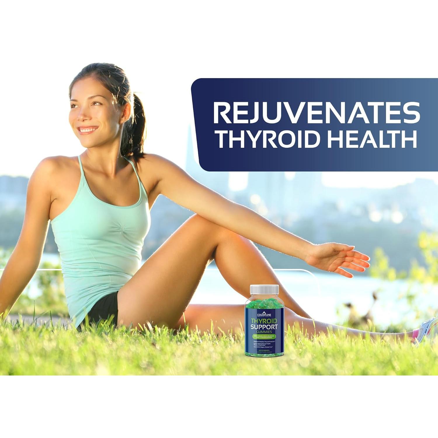 Gomitas de Soporte para Tiroides COGNITUNE - Veganas, Sin OGM, Sabor Manzana