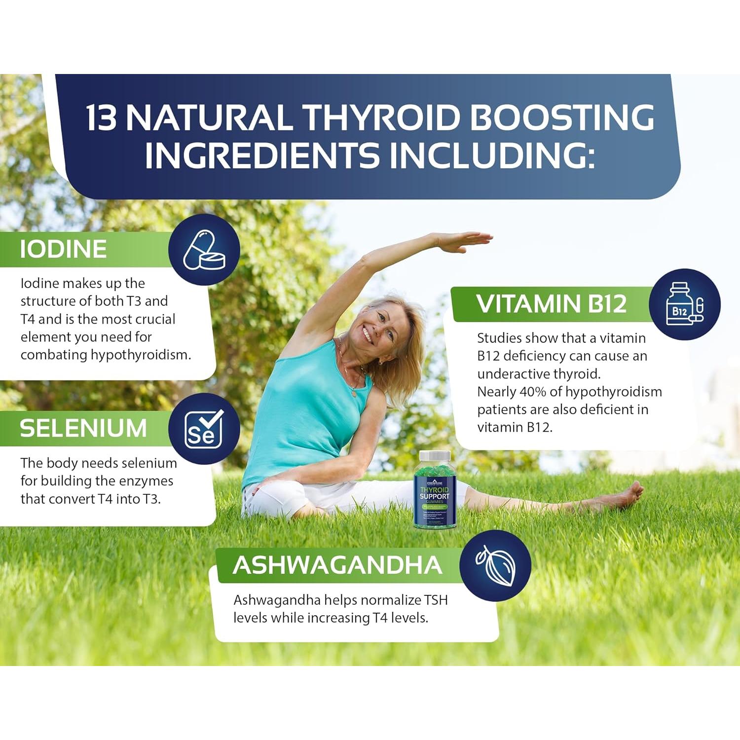 Gomitas de Soporte para Tiroides COGNITUNE - Veganas, Sin OGM, Sabor Manzana