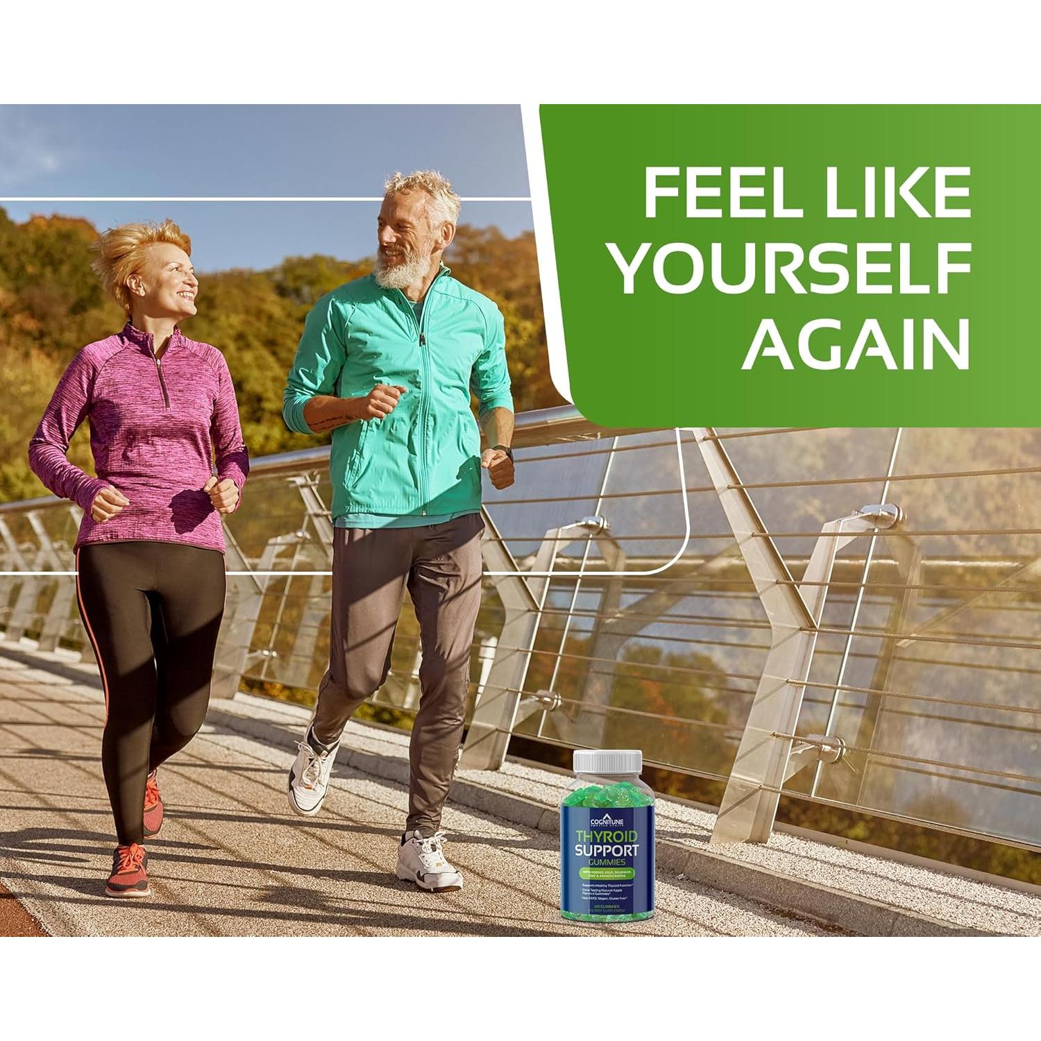 Gomitas de Soporte para Tiroides COGNITUNE - Veganas, Sin OGM, Sabor Manzana