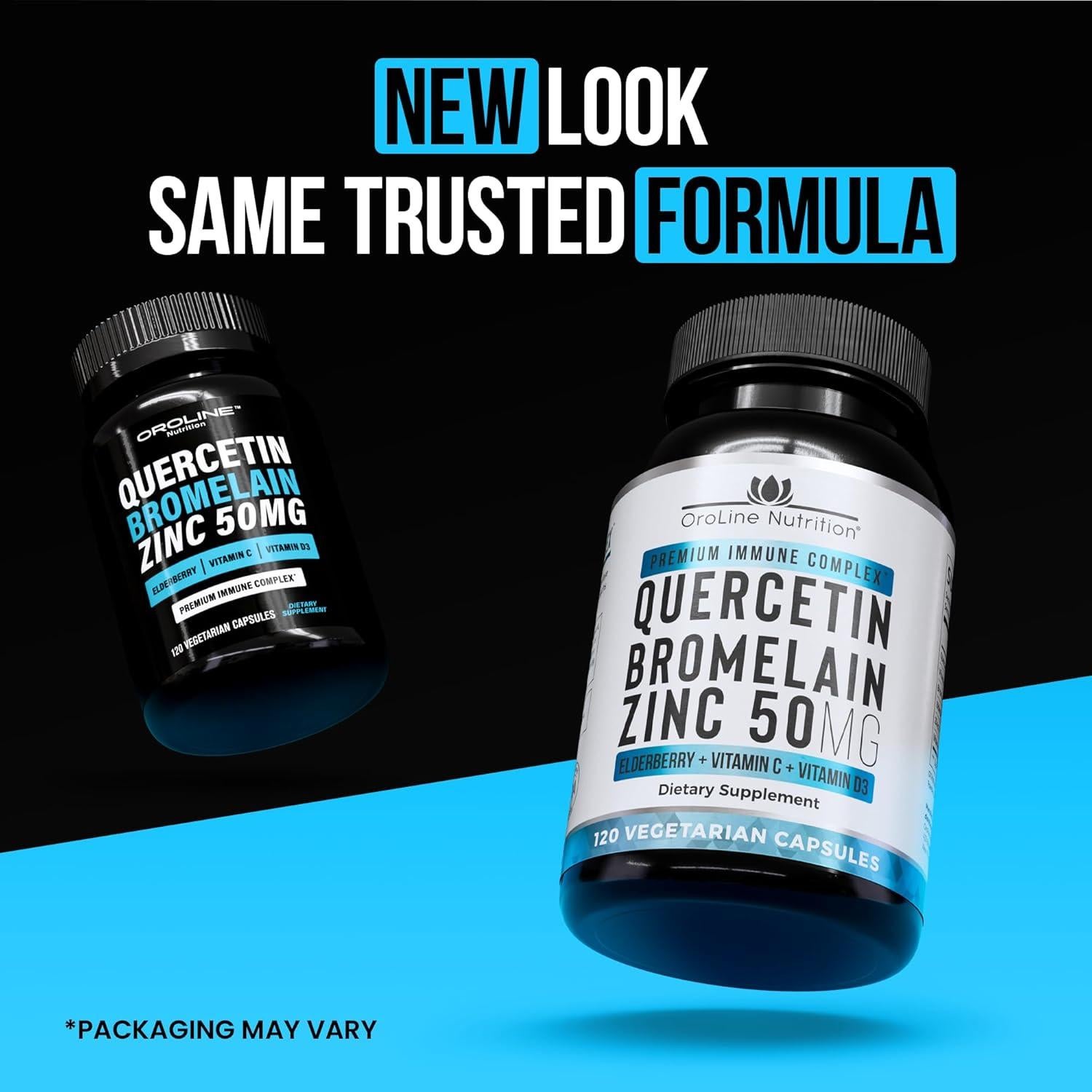 Suplemento Quercetina 500mg con Bromelina y Zinc 50mg