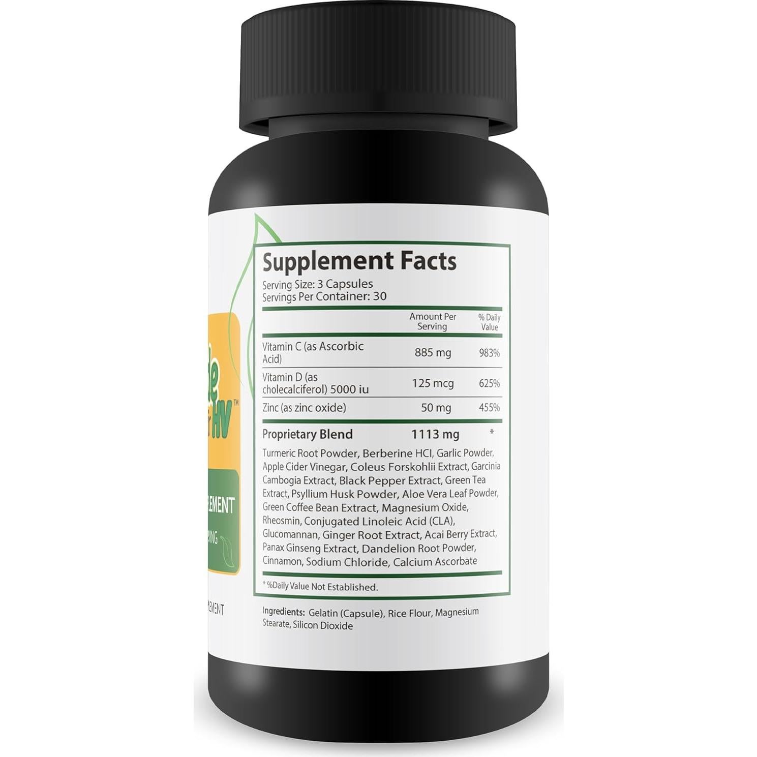 Elixir Casero HV - Suplemento Inmunológico Vitamina C D Zinc