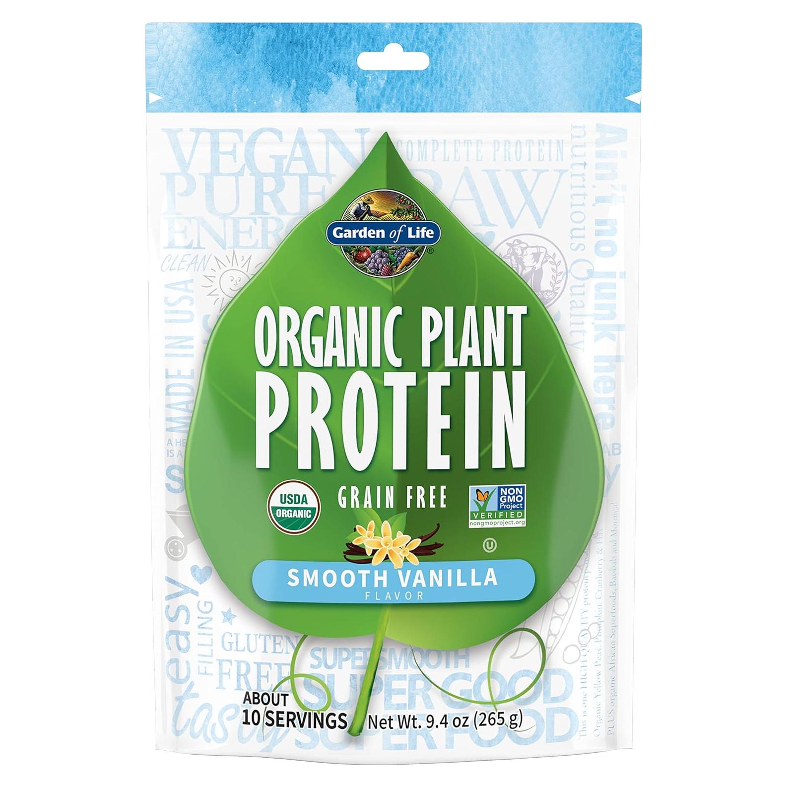 Proteína Vegetal Orgánica Garden of Life Vainilla 10 Porciones