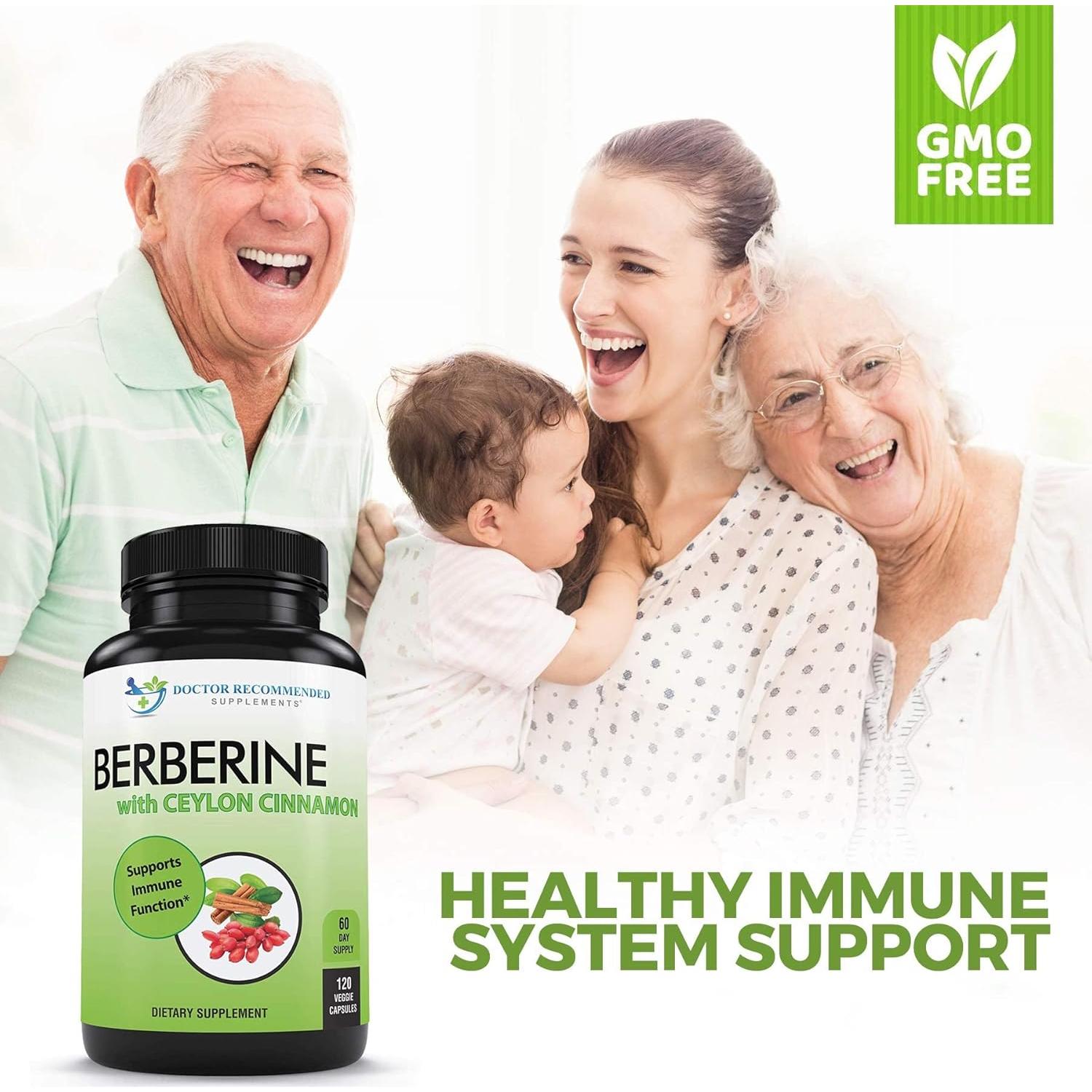 Berberina con Canela de Ceilán 1200mg - 120 Cápsulas Vegetales