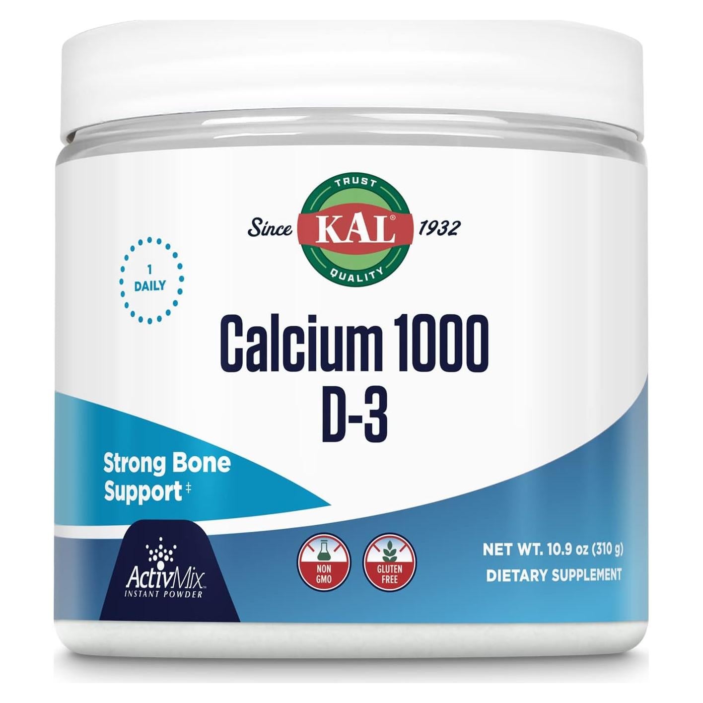 Suplemento de Calcio KAL con Vitamina D-3 en Polvo 308.9 g